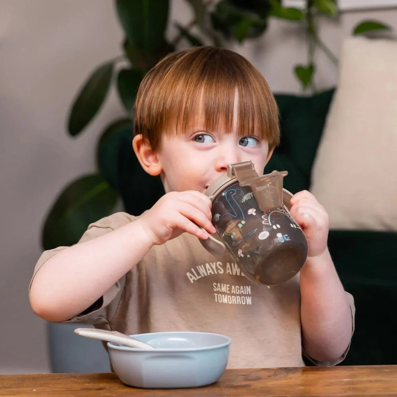 Vital Baby Hydrate Easy Sipper Cup 350ml - Natural Stone - mezetto ebebek ebebek
