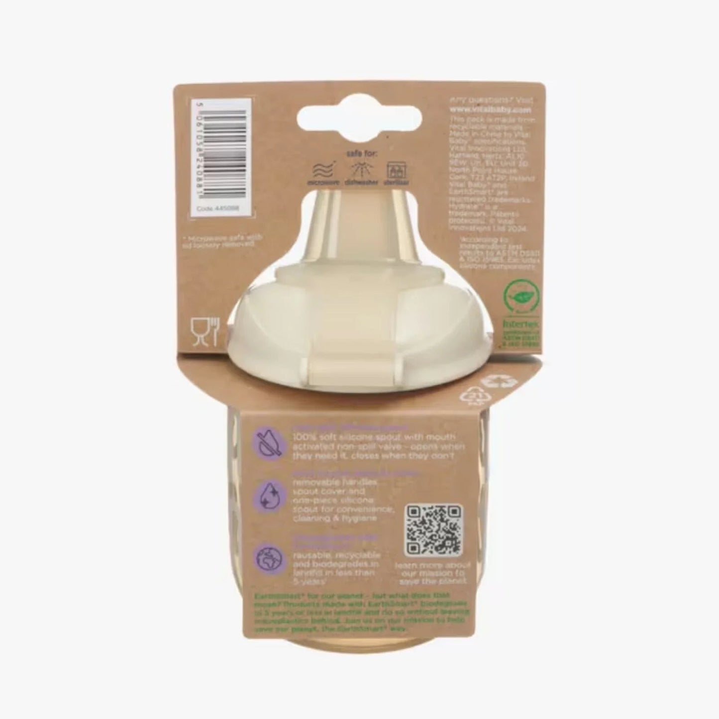 Vital Baby Hydrate Sipper Cup 270ml - Natural Oat - mezetto ebebek ebebek