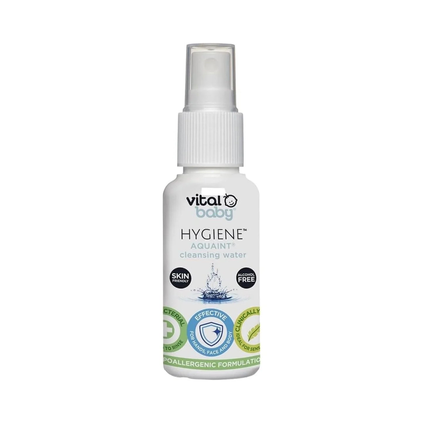 Vital Baby Hygiene Aquaint Cleansing Water 50ml - mezetto ebebek ebebek