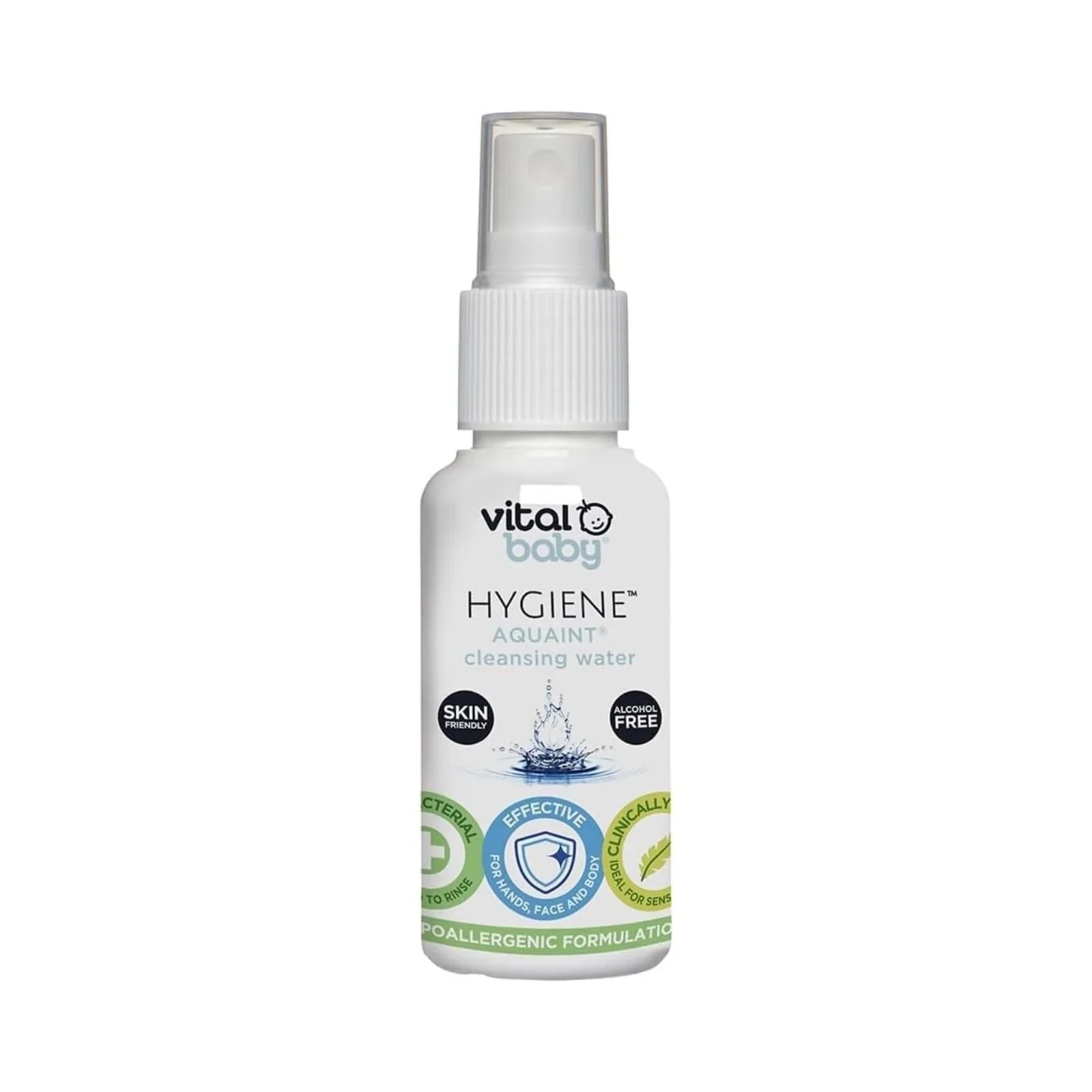 Vital Baby Hygiene Aquaint Cleansing Water 50ml - mezetto ebebek ebebek