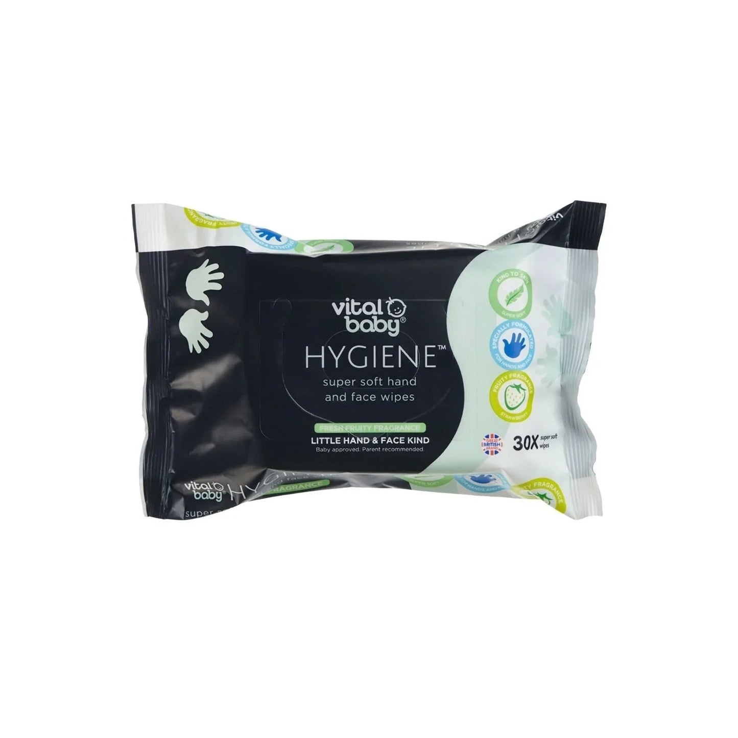Vital Baby Hygiene Super Soft Hand & Face Wipes 30 pcs - mezetto ebebek ebebek