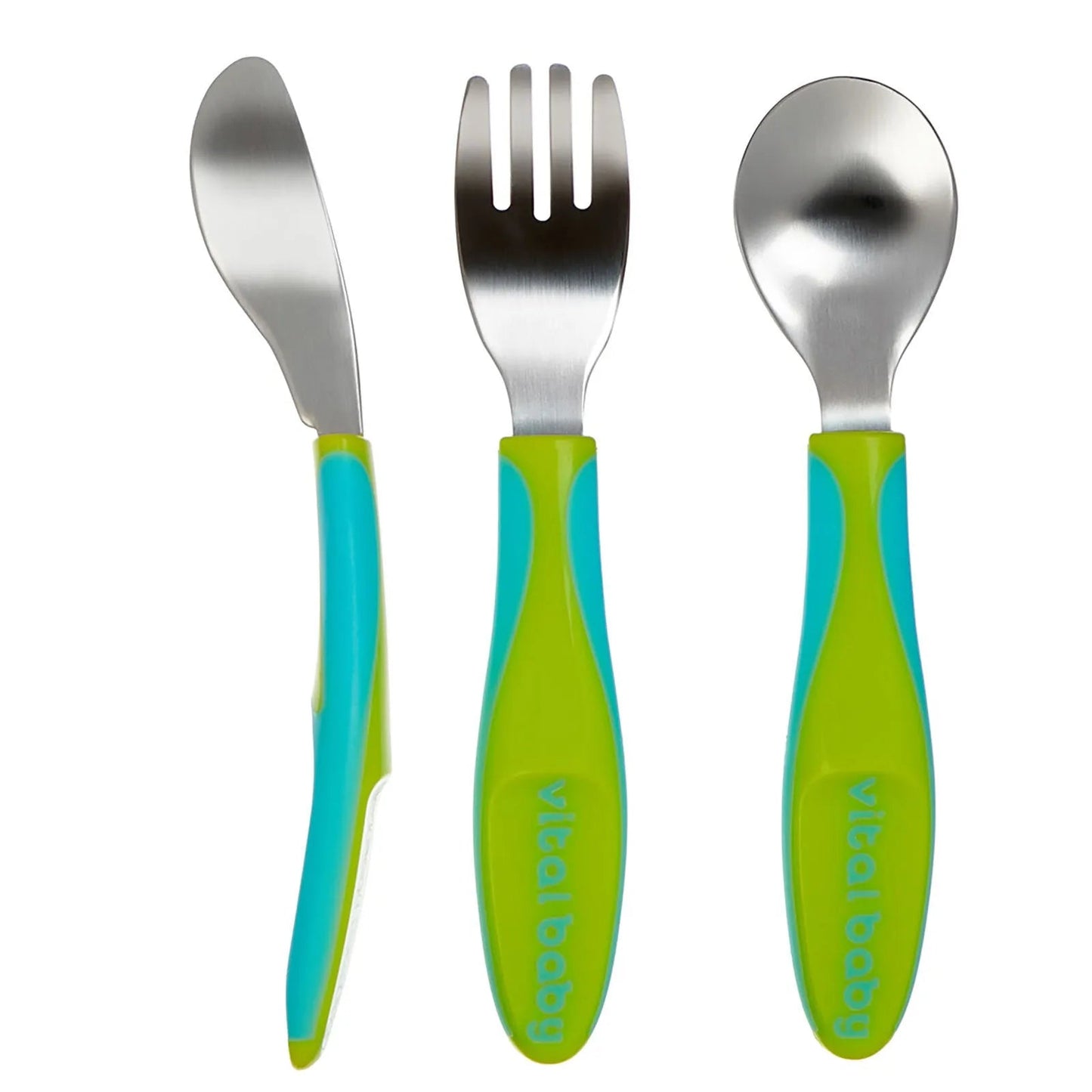 Vital Baby Nourish Big Kid Cutlery 12+ months Pack of 3 - Pop - mezetto ebebek ebebek