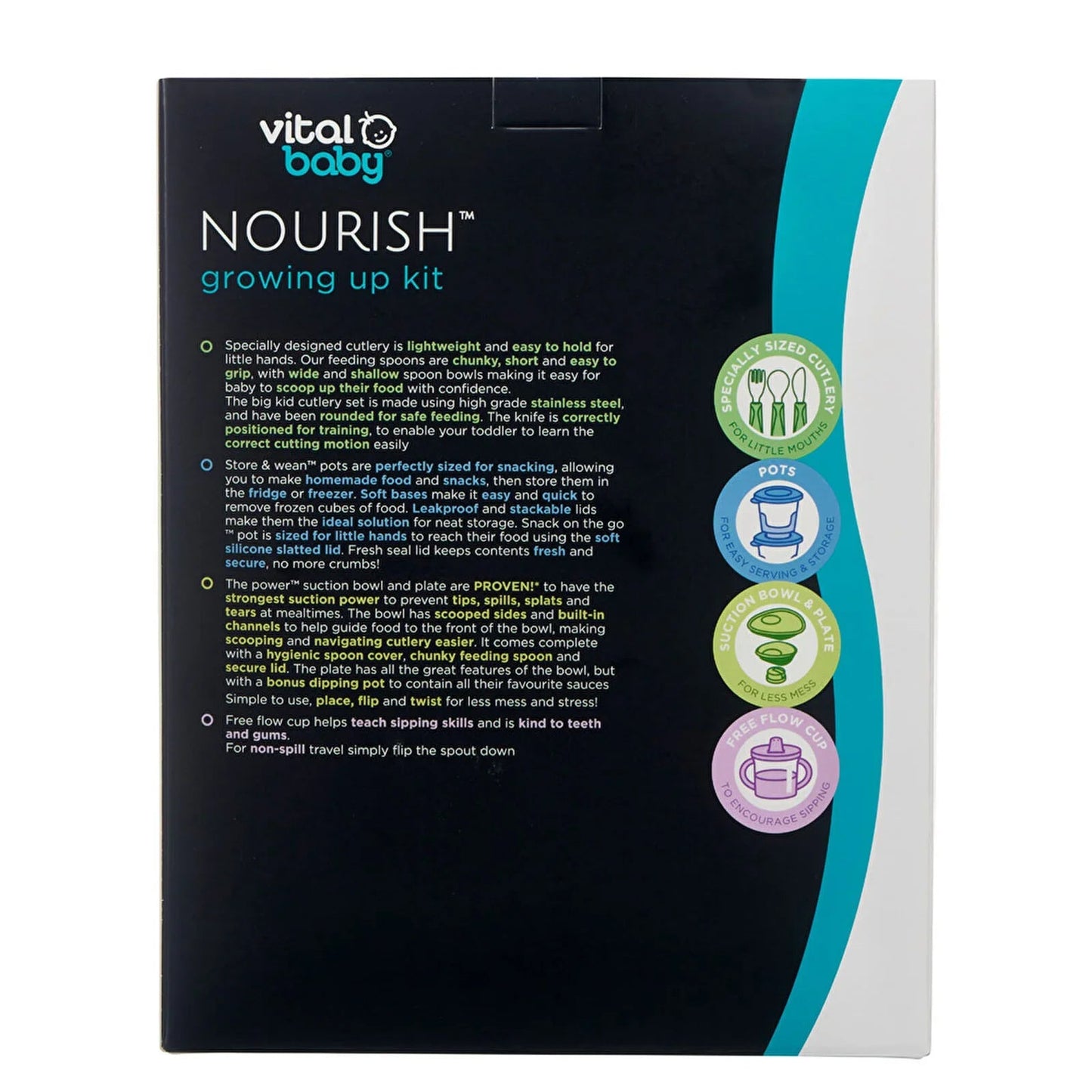 Vital Baby Nourish Growing Up Kit 9+ months - Fizz - mezetto ebebek ebebek