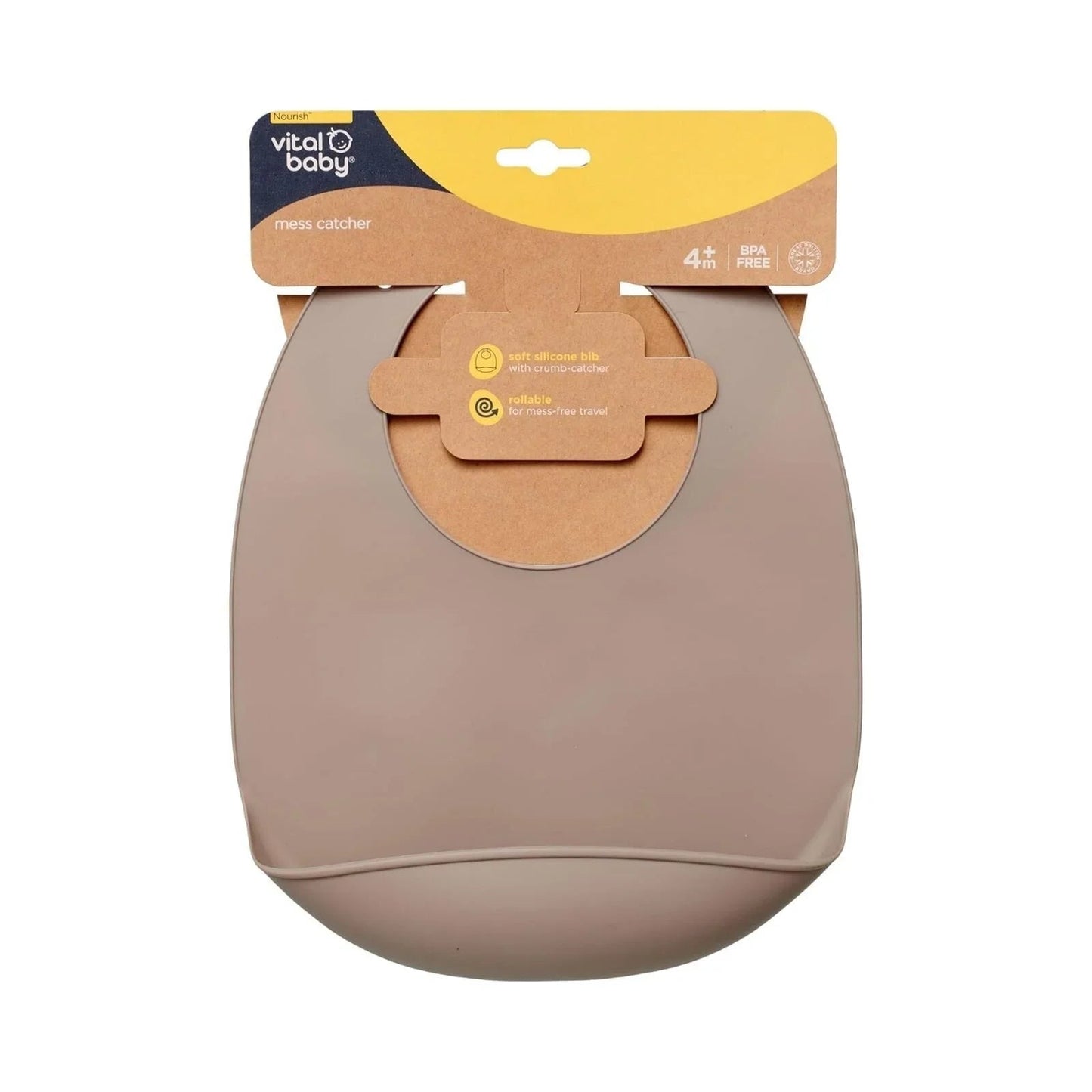 Vital Baby Nourish Mess Catcher - Natural Stone - mezetto ebebek ebebek