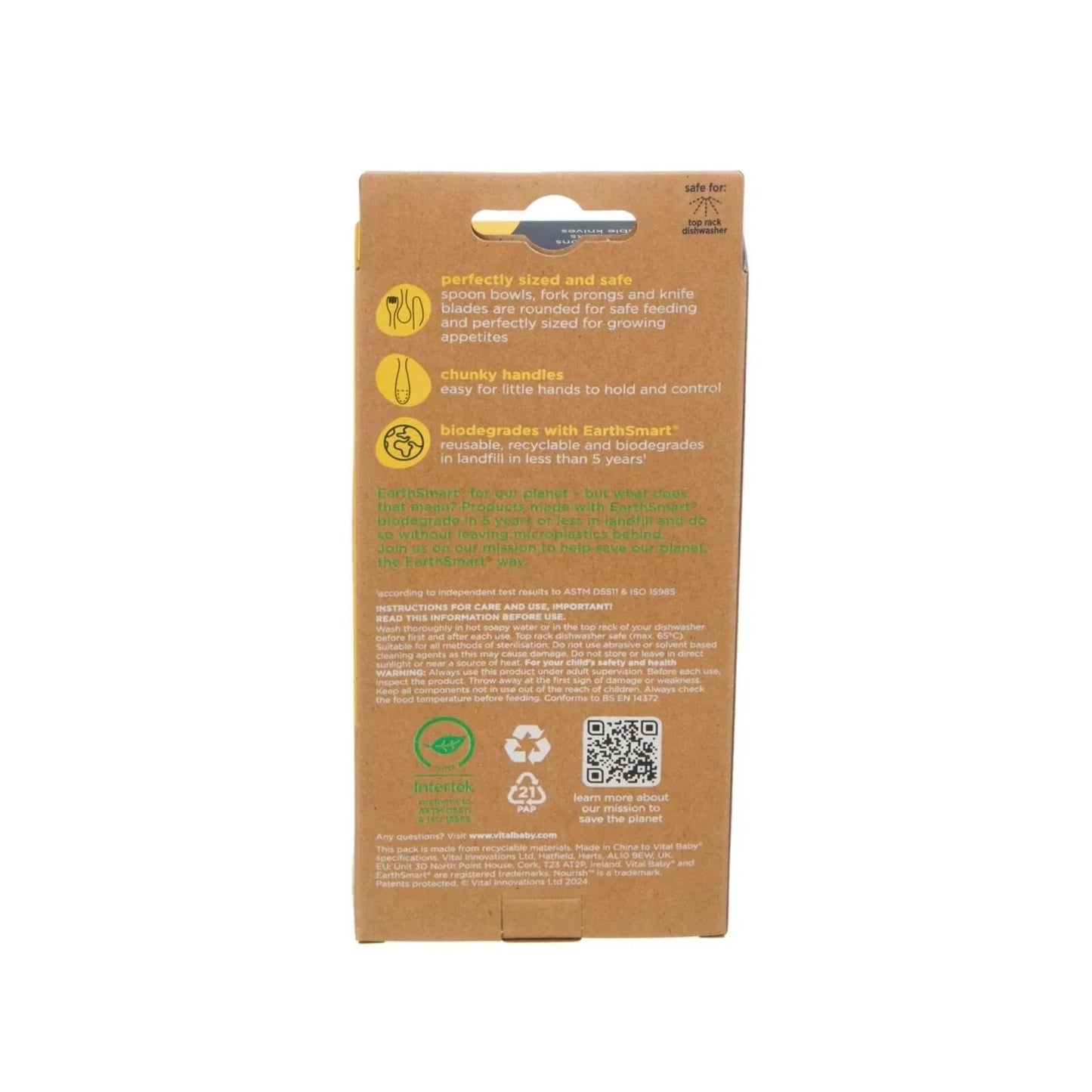 Vital Baby Nourish Perfectly Simple Cutlery Pack of 15 - mezetto ebebek ebebek