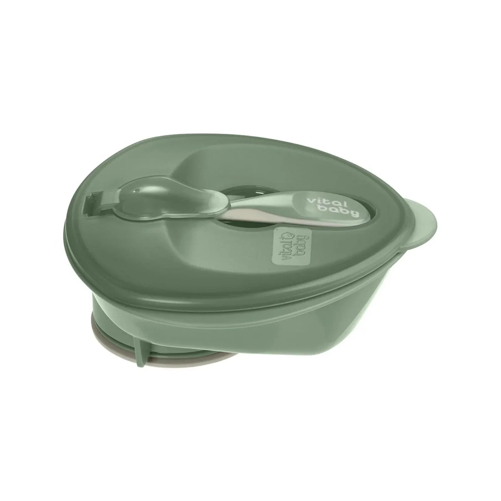 Vital Baby Nourish Power Suction Bowl - Natural Moss - mezetto ebebek ebebek
