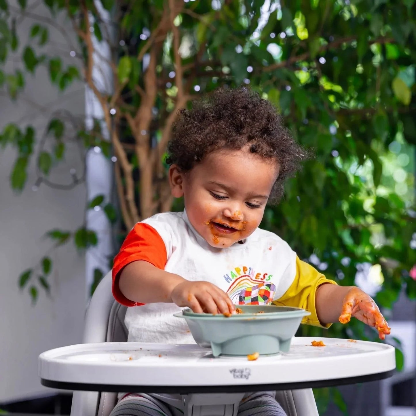 Vital Baby Nourish Power Suction Bowl - Natural Moss - mezetto ebebek ebebek