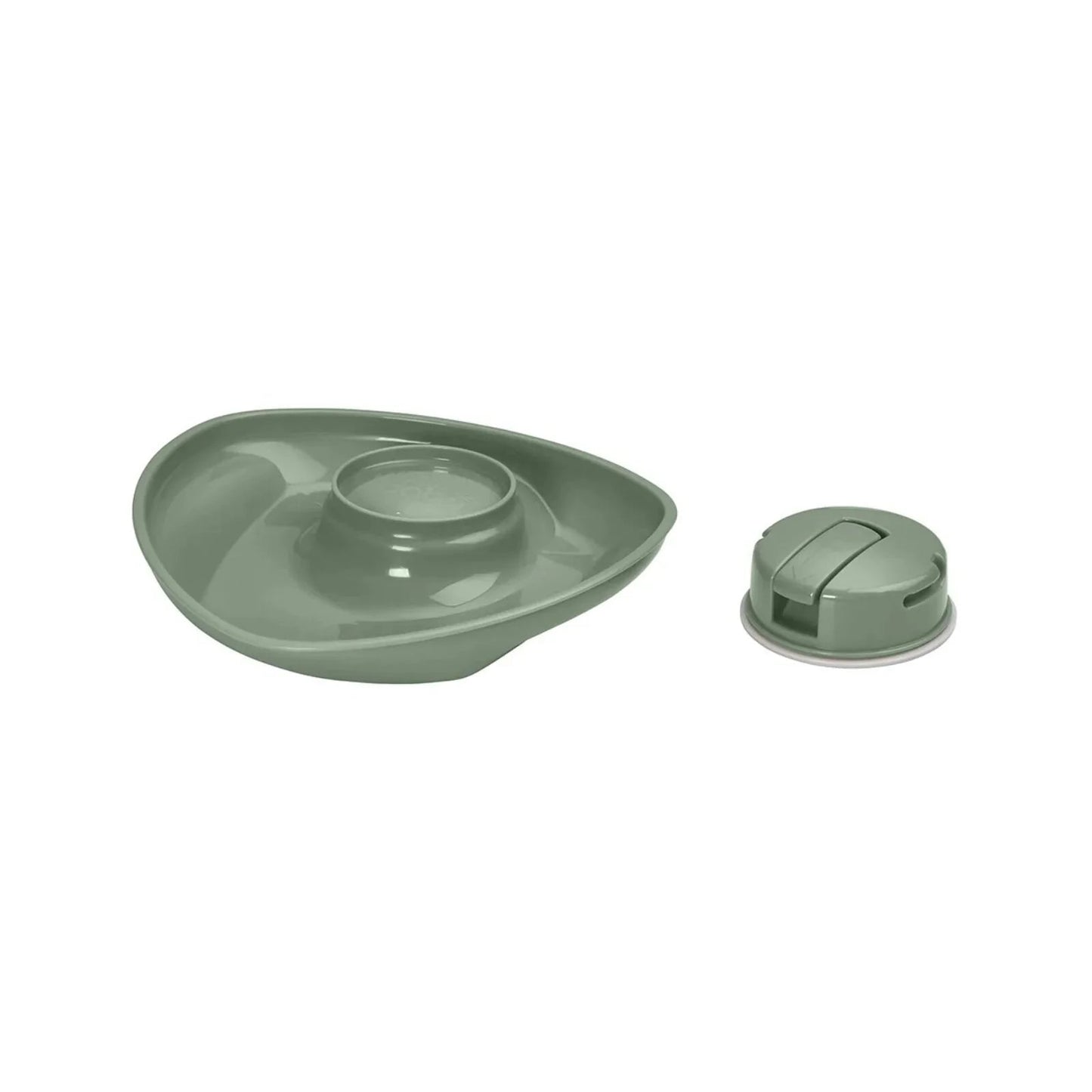 Vital Baby Nourish Power Suction Plate - Natural Moss - mezetto ebebek ebebek