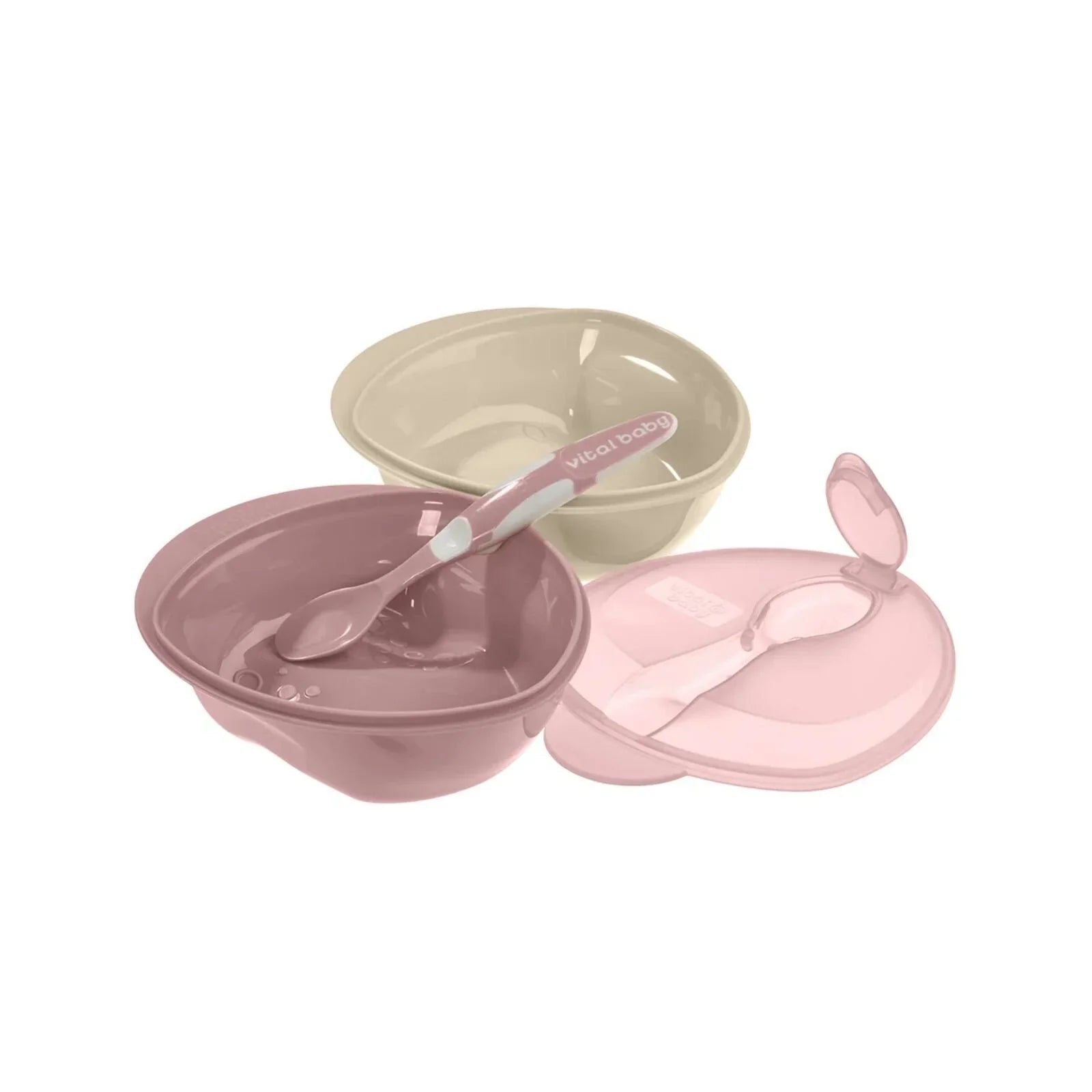 Vital Baby Nourish Scoop Feeding Set 2 pcs - Natural Berry - mezetto ebebek ebebek