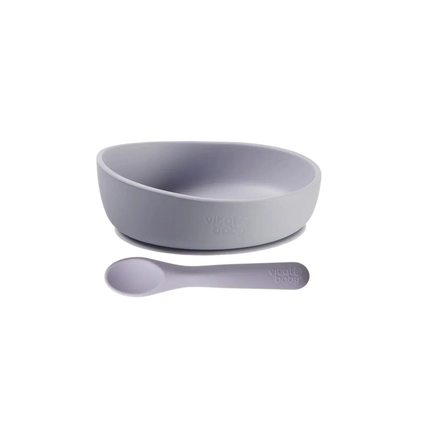 Vital Baby Nourish Silicone Suction Bowl Set - Dusky Mauve - mezetto ebebek ebebek