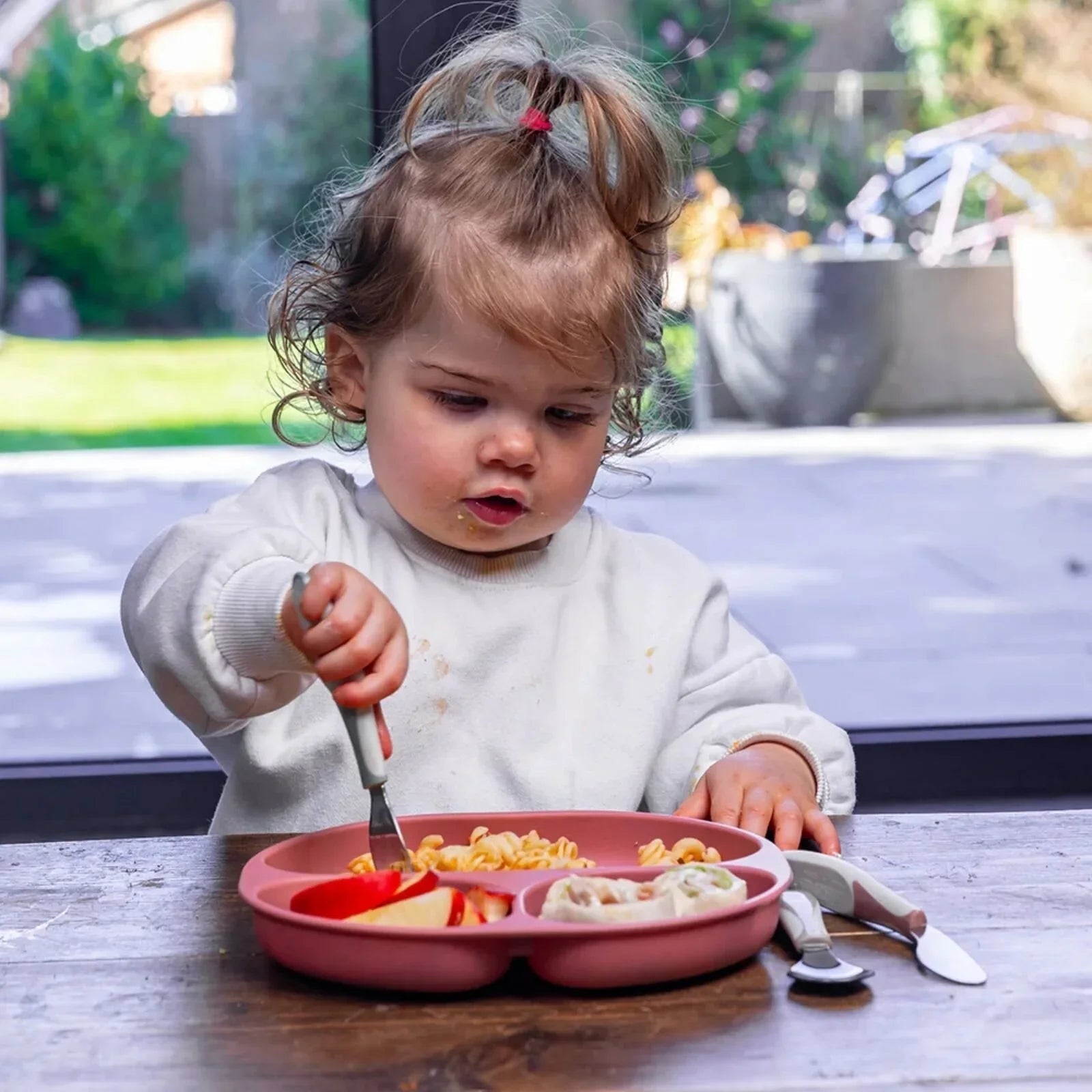 Vital Baby Nourish Silicone Suction Plate - Moody Blue - mezetto ebebek ebebek
