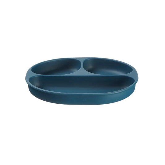 Vital Baby Nourish Silicone Suction Plate - Moody Blue - mezetto ebebek ebebek