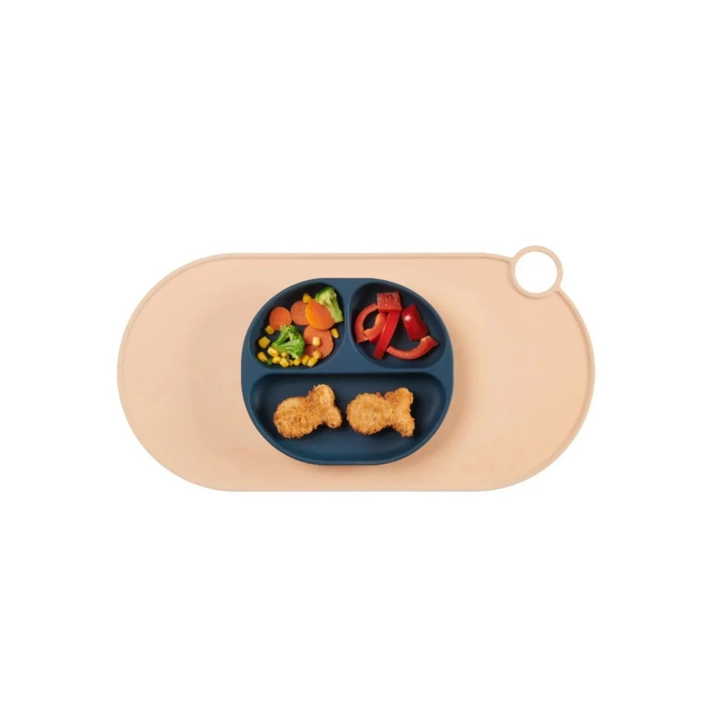 Vital Baby Nourish Silicone Suction Plate - Moody Blue - mezetto ebebek ebebek
