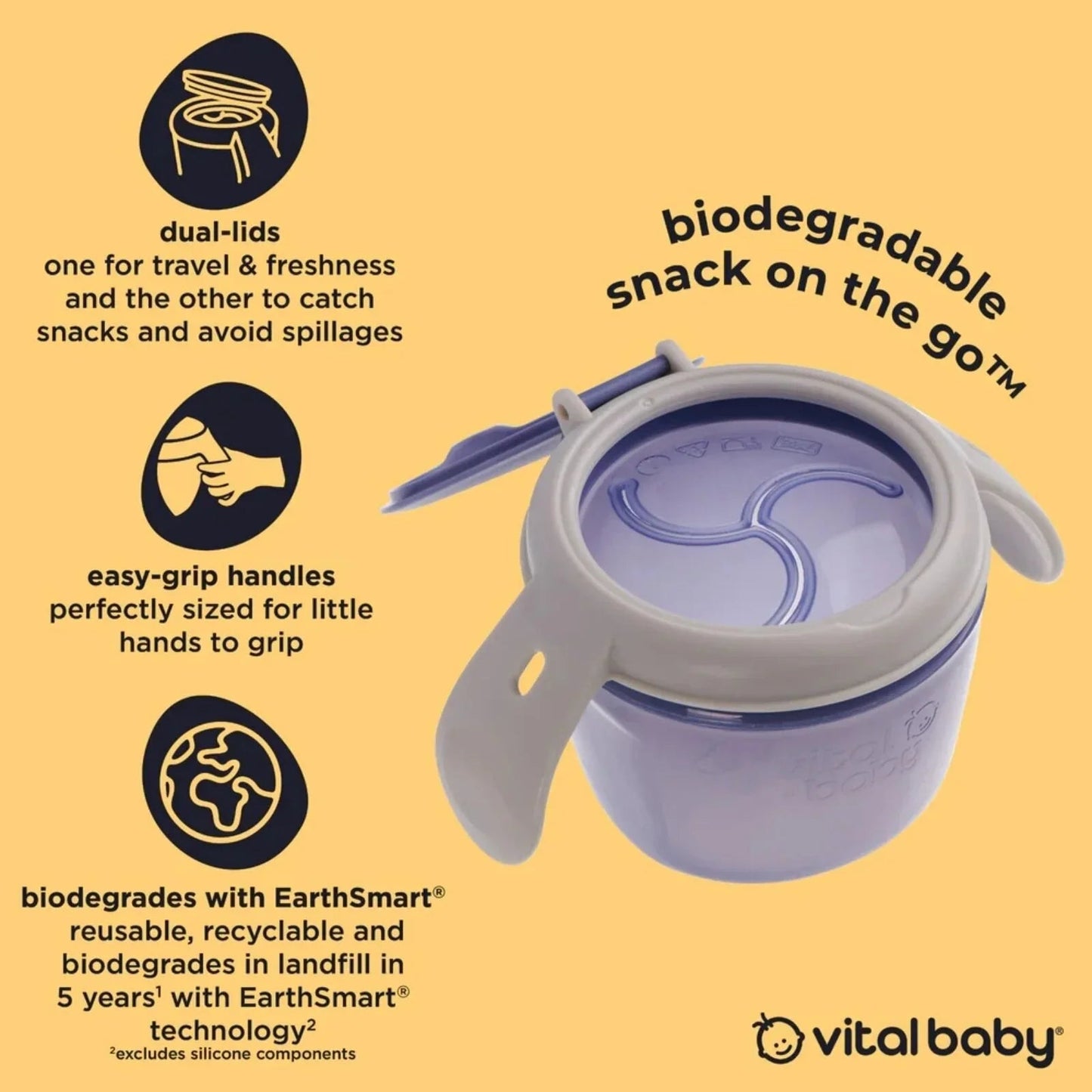 Vital Baby Nourish Snack On the Go - Natural Berry - mezetto ebebek ebebek
