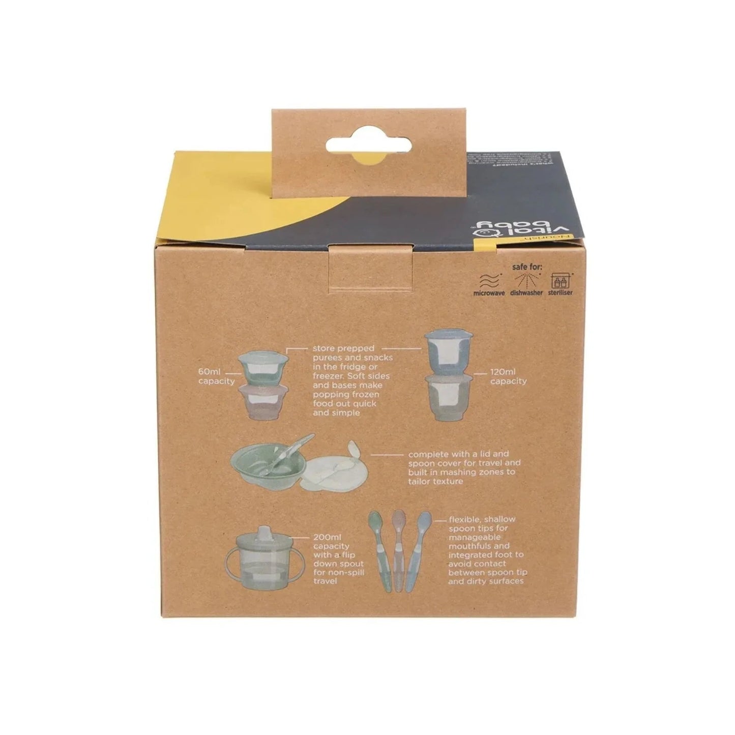 Vital Baby Nourish Start Weaning Kit - Natural - mezetto ebebek ebebek