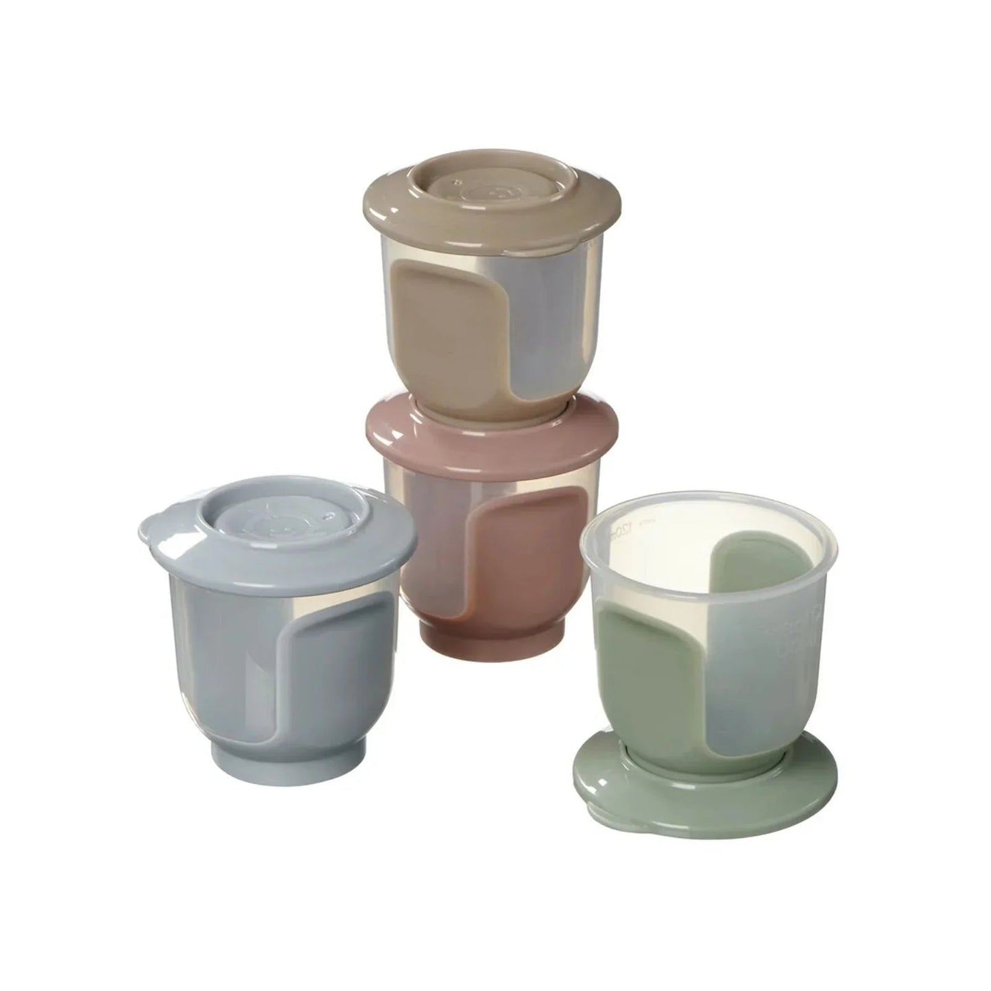 Vital Baby Nourish Store & Wean Pots 120ml Pack of 4 - mezetto ebebek ebebek