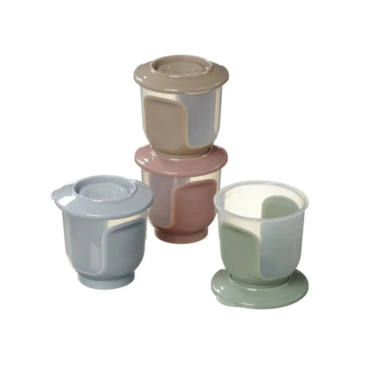Vital Baby Nourish Store & Wean Pots 120ml Pack of 4 - mezetto ebebek ebebek