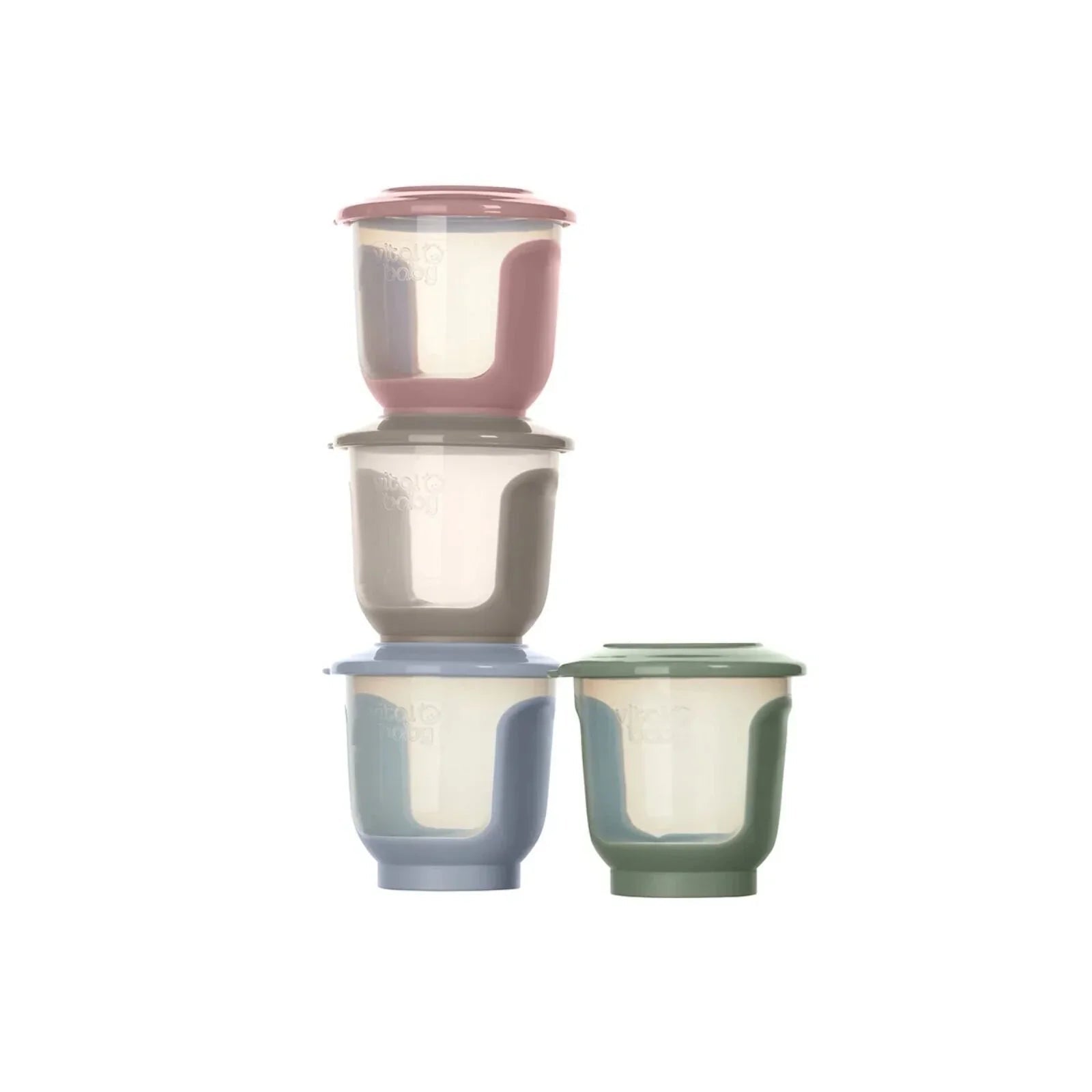 Vital Baby Nourish Store & Wean Pots 120ml Pack of 4 - mezetto ebebek ebebek