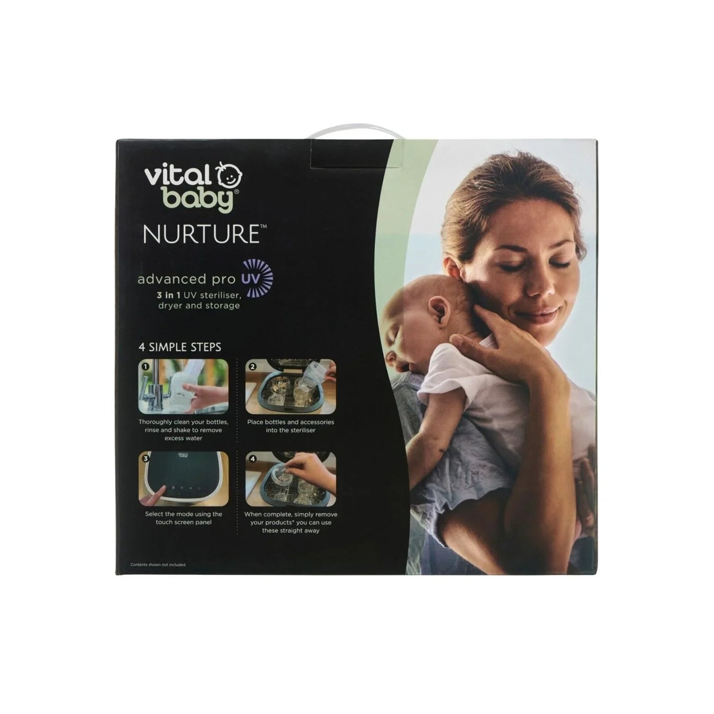 Vital Baby Nurture Advanced Pro UV Steriliser & Dryer - White - mezetto ebebek ebebek