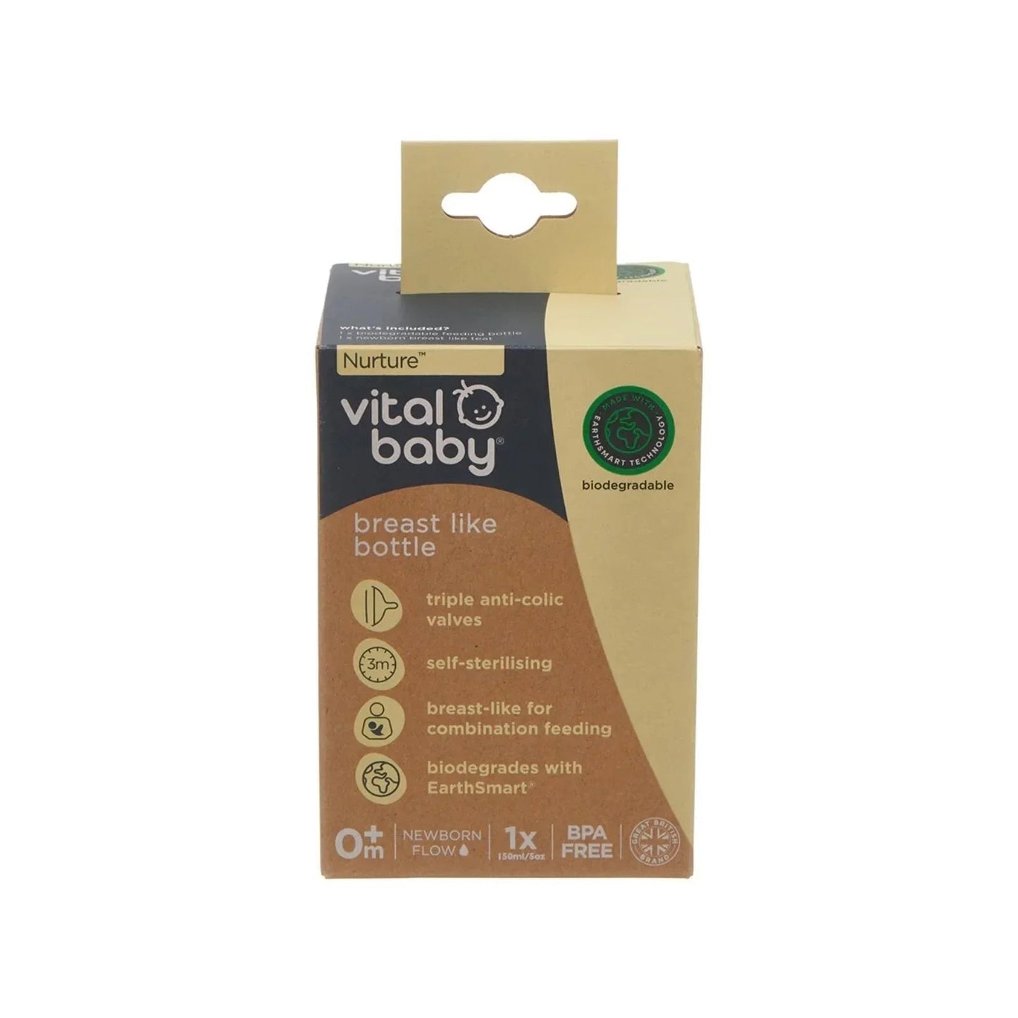 Vital Baby Nurture Breast Like Bottle 150ml - mezetto ebebek ebebek