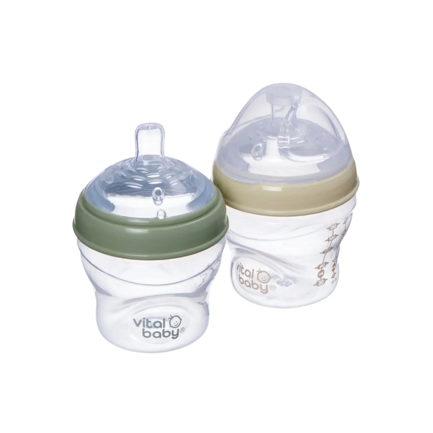 Vital Baby Nurture Breast Like Feeding Bottle 150ml Pack of 2 - mezetto ebebek ebebek