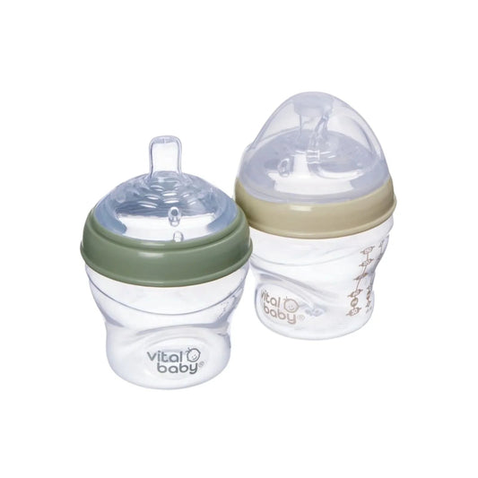 Vital Baby Nurture Breast Like Feeding Bottle 150ml Pack of 2 - mezetto ebebek ebebek