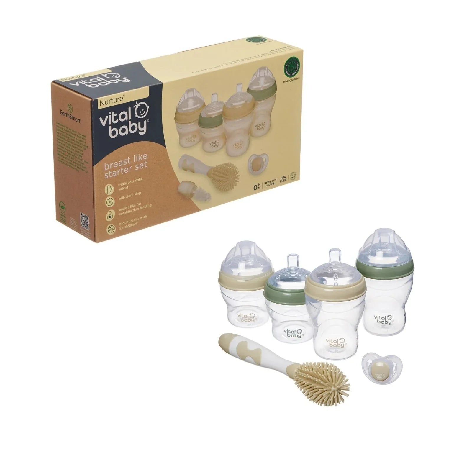 Vital Baby Nurture Breast Like Starter Set - mezetto ebebek ebebek