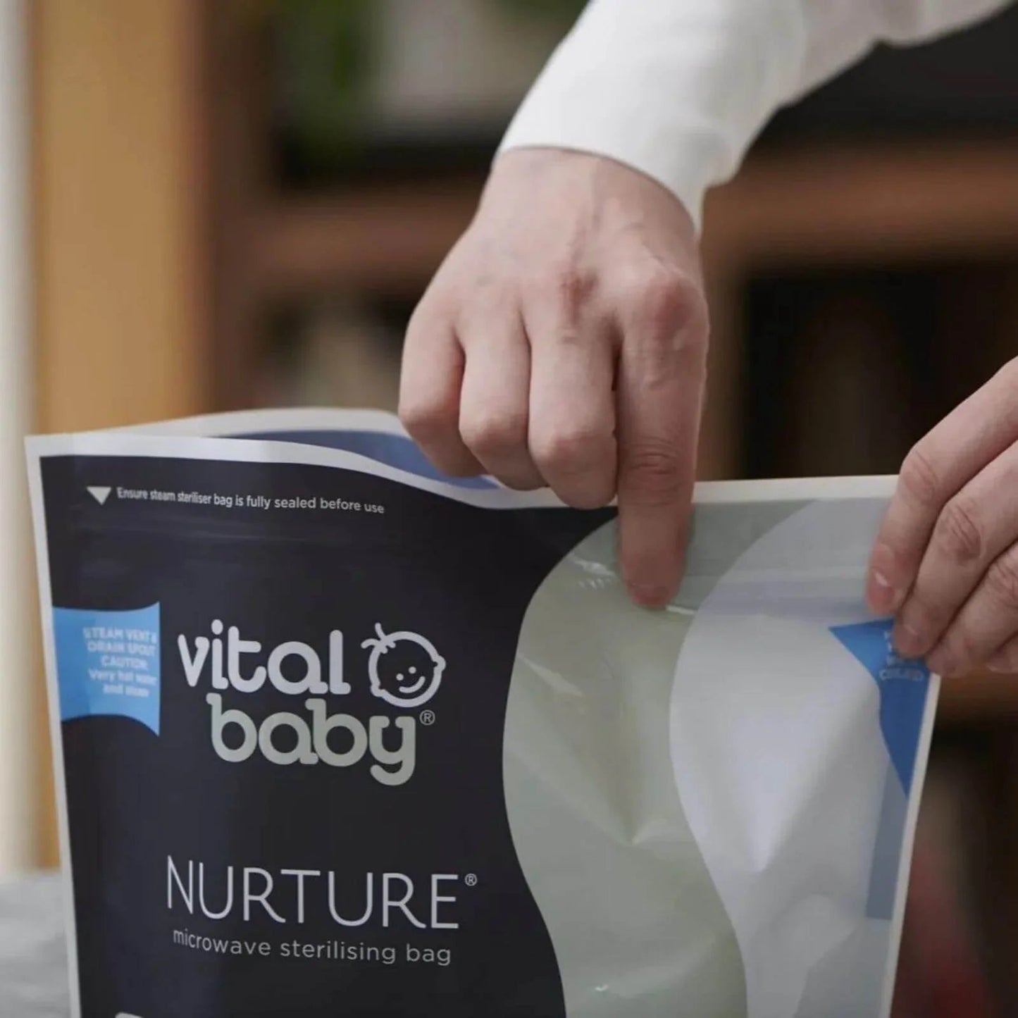 Vital Baby Nurture Microwave Sterilising Bags 5 pcs - mezetto ebebek ebebek