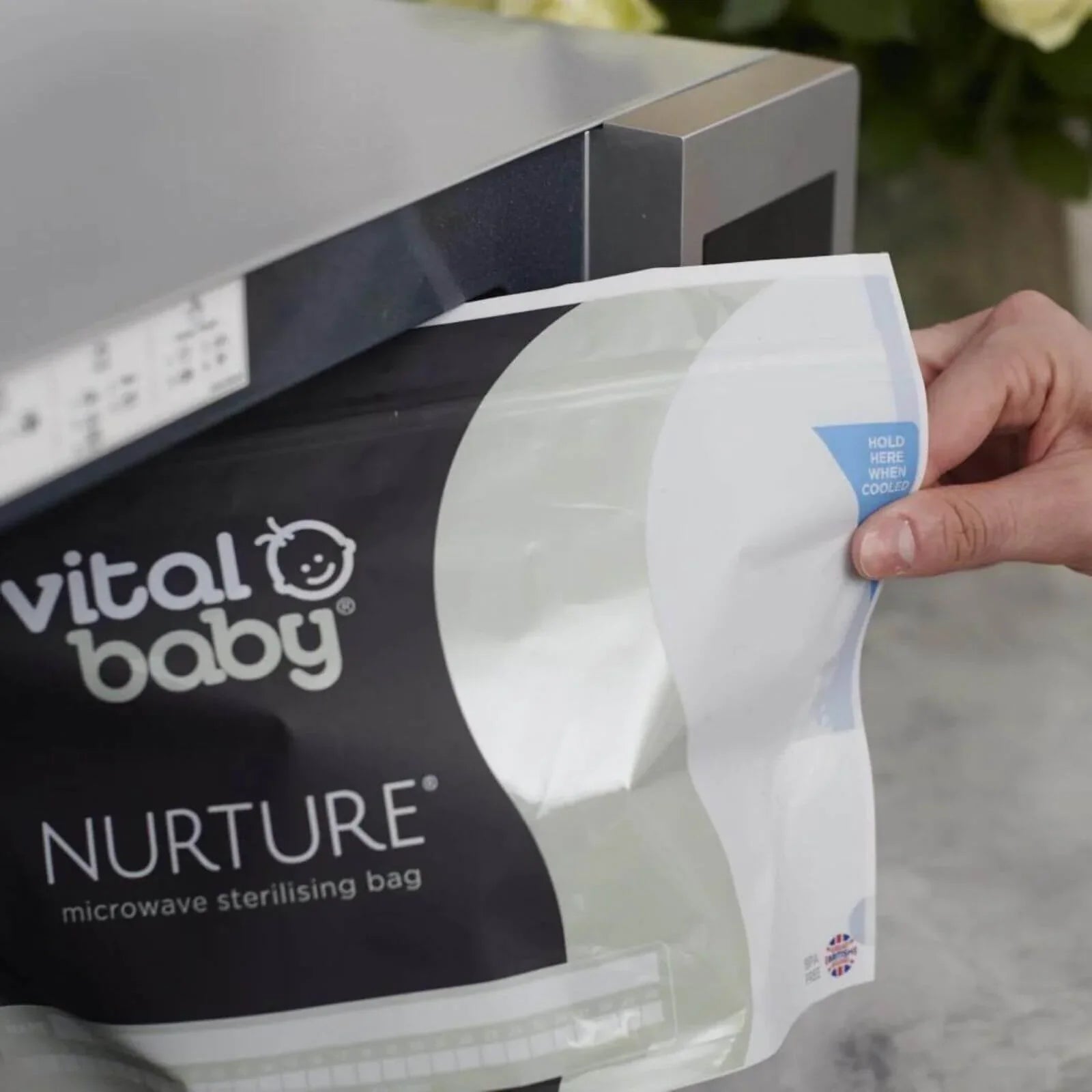 Vital Baby Nurture Microwave Sterilising Bags 5 pcs - mezetto ebebek ebebek