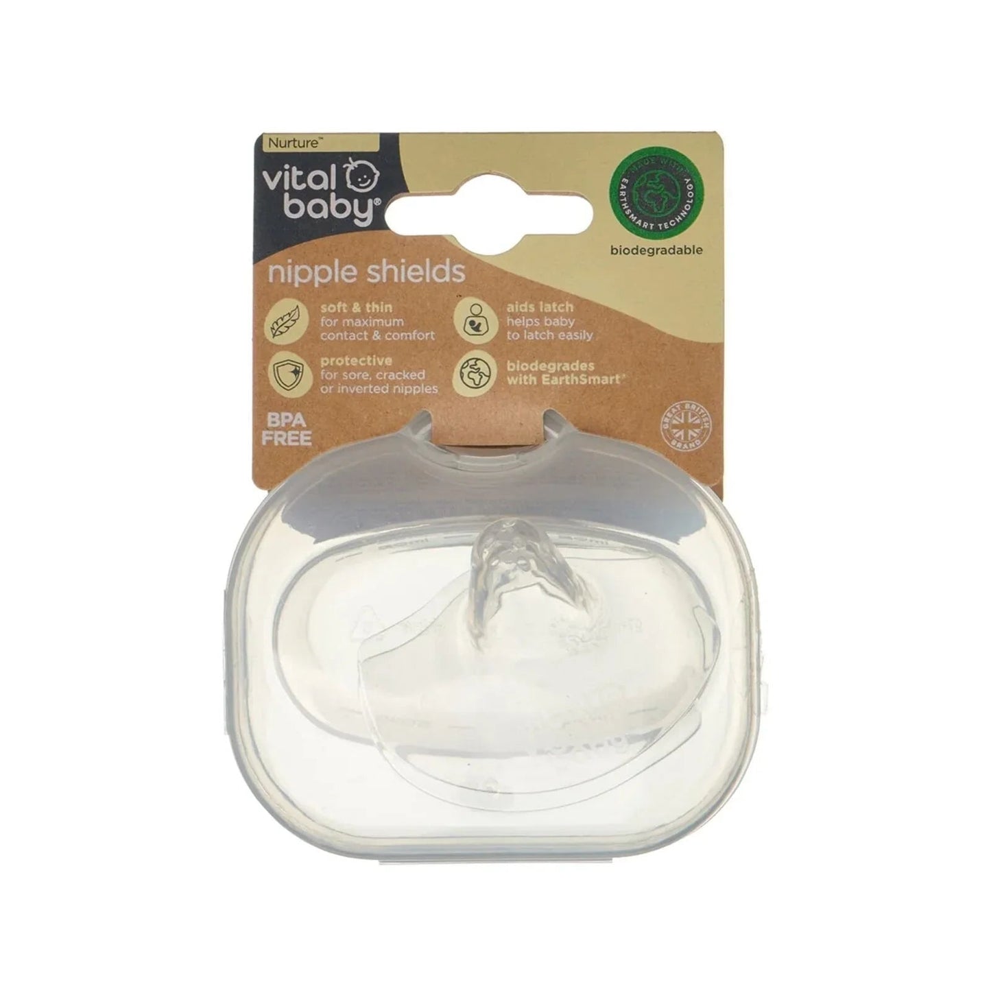 Vital Baby Nurture Protect & Care Nipple Shields 2 pcs - mezetto ebebek ebebek