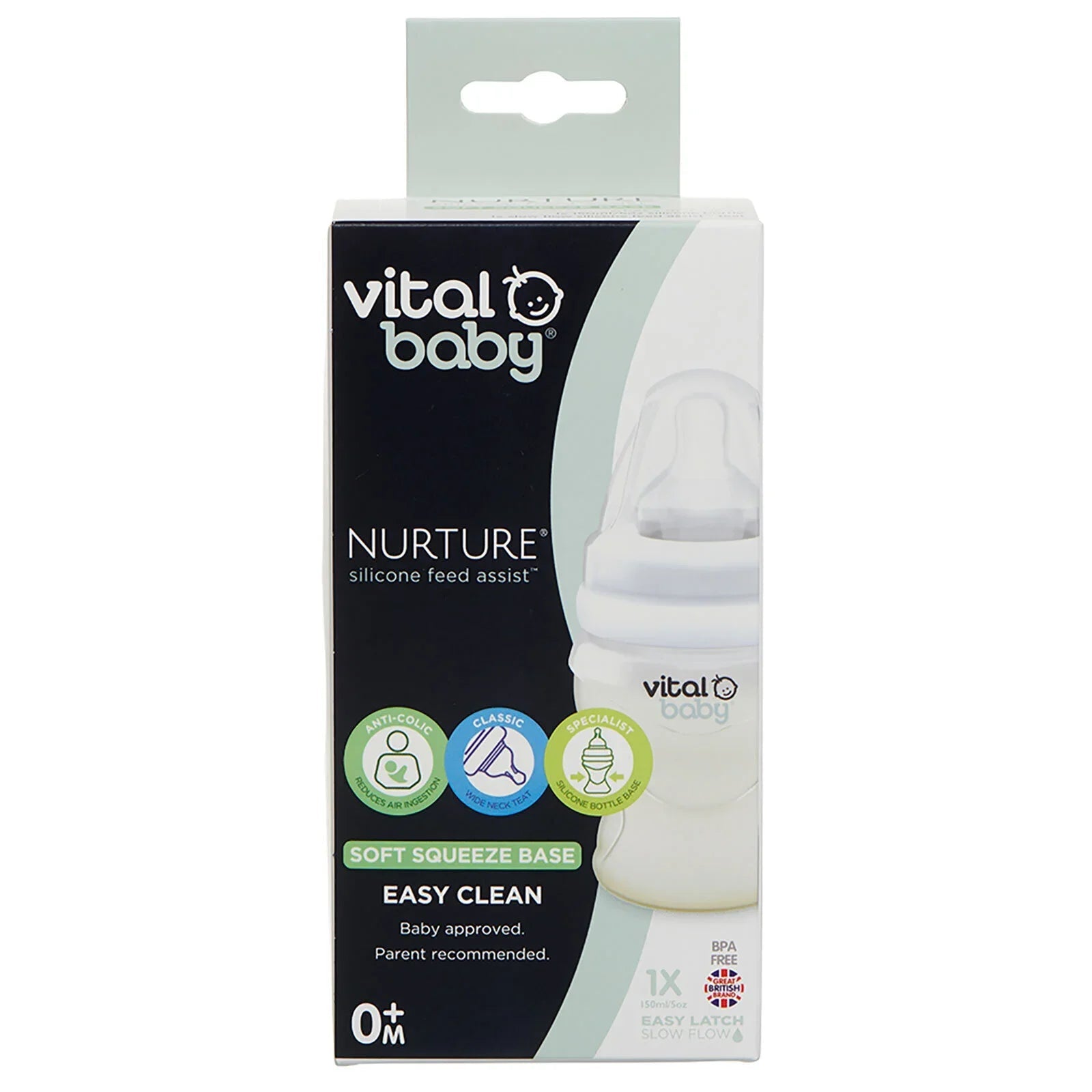 Vital Baby Nurture Silicone Feed Bottle 150ml - mezetto ebebek ebebek