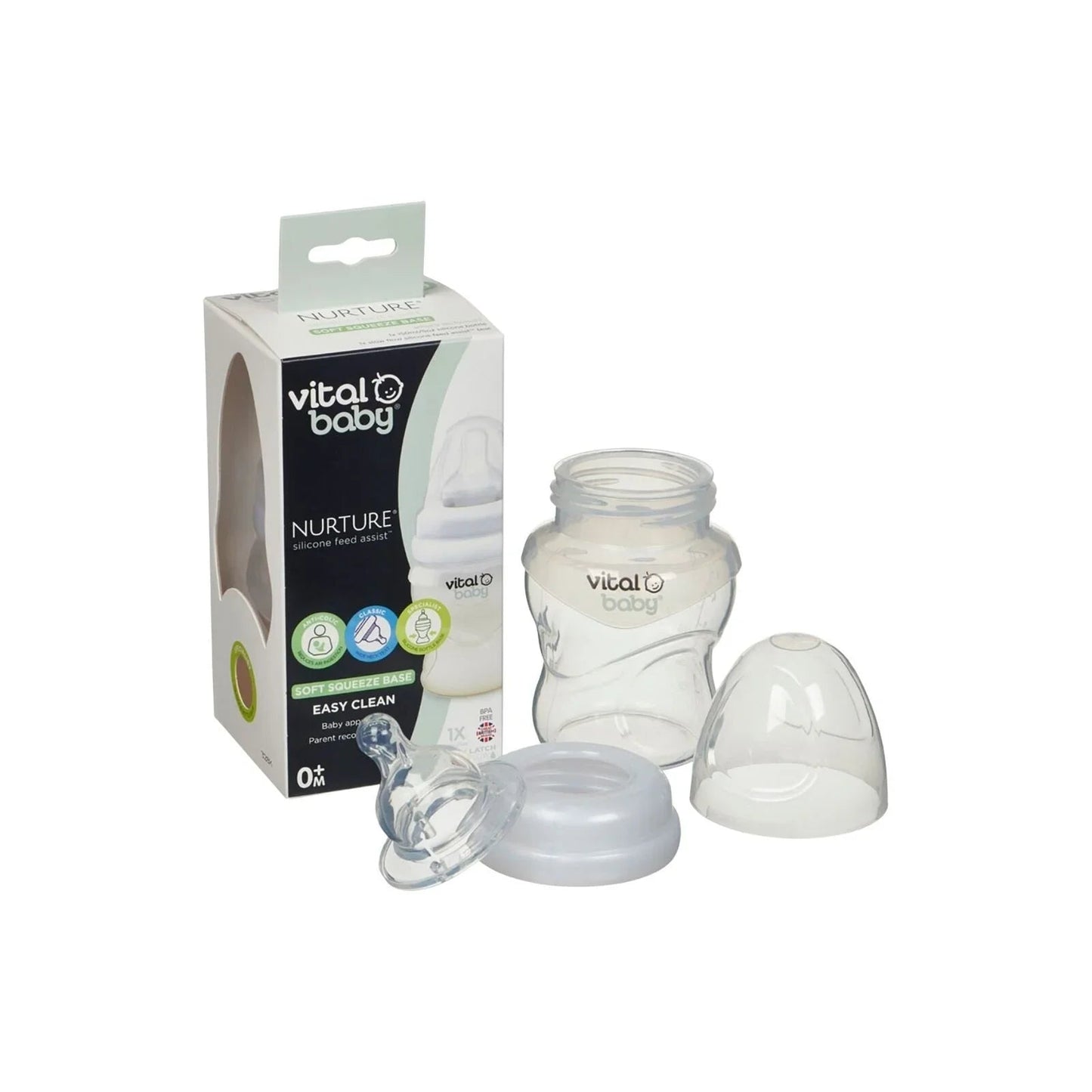 Vital Baby Nurture Silicone Feed Bottle 150ml - mezetto ebebek ebebek