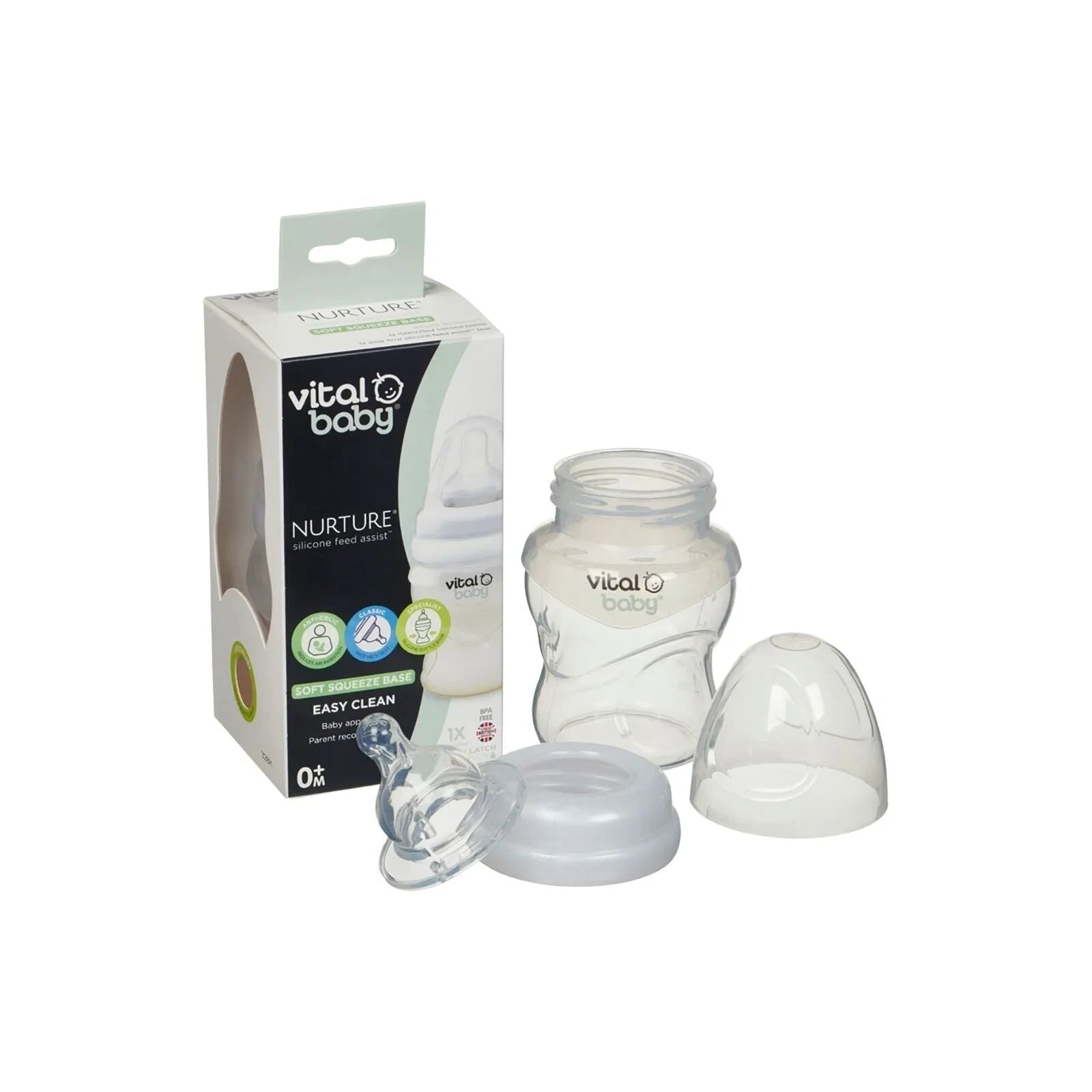 Vital Baby Nurture Silicone Feed Bottle 150ml - mezetto ebebek ebebek