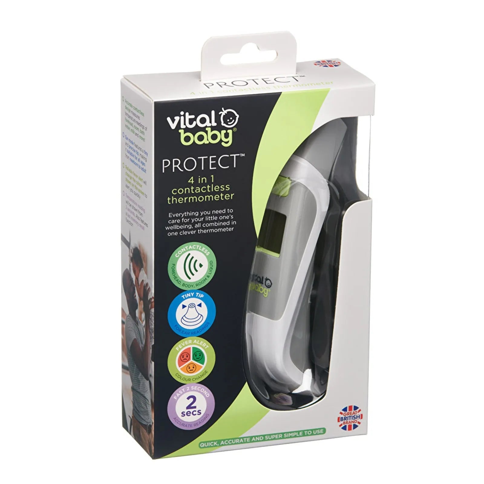 Vital Baby PROTECT 4 - in - 1 Contactless Thermometer - mezetto ebebek ebebek