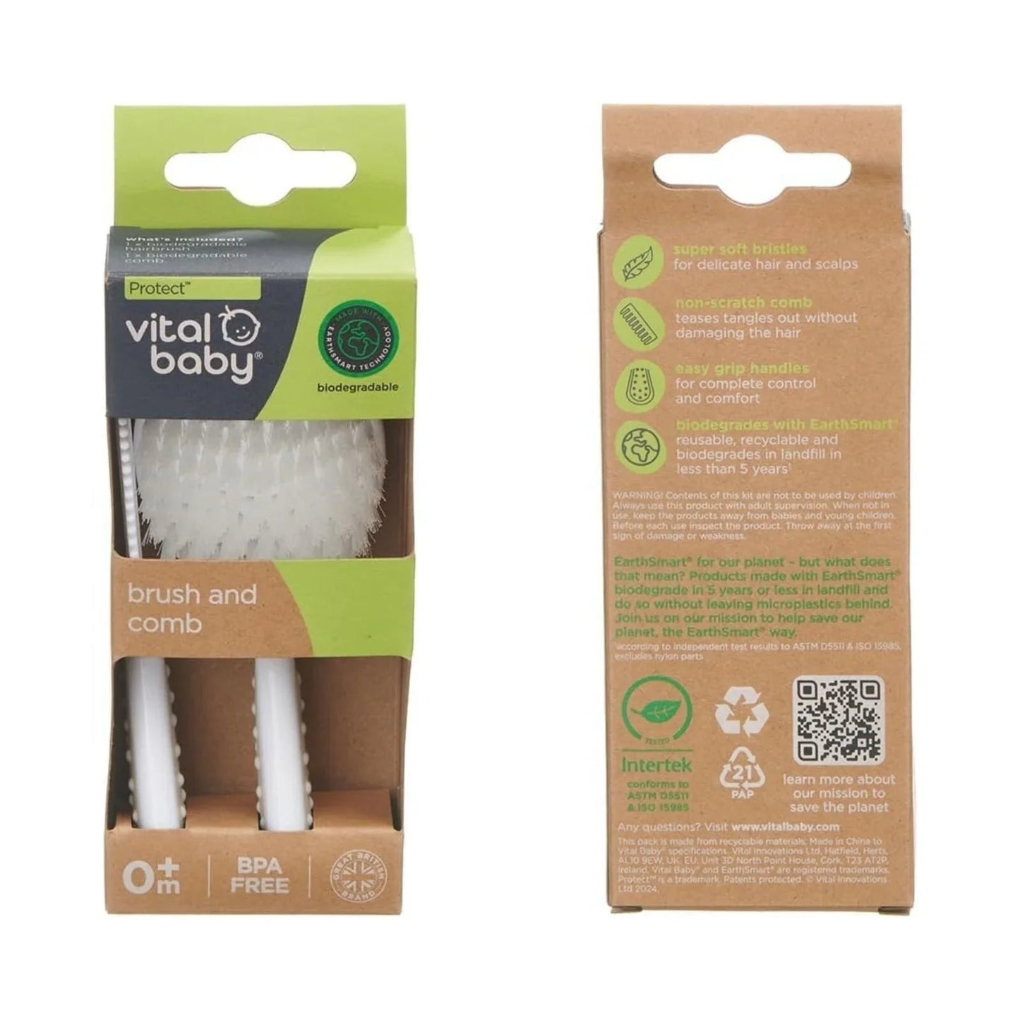 Vital Baby Protect Brush & Comb Set - mezetto ebebek ebebek
