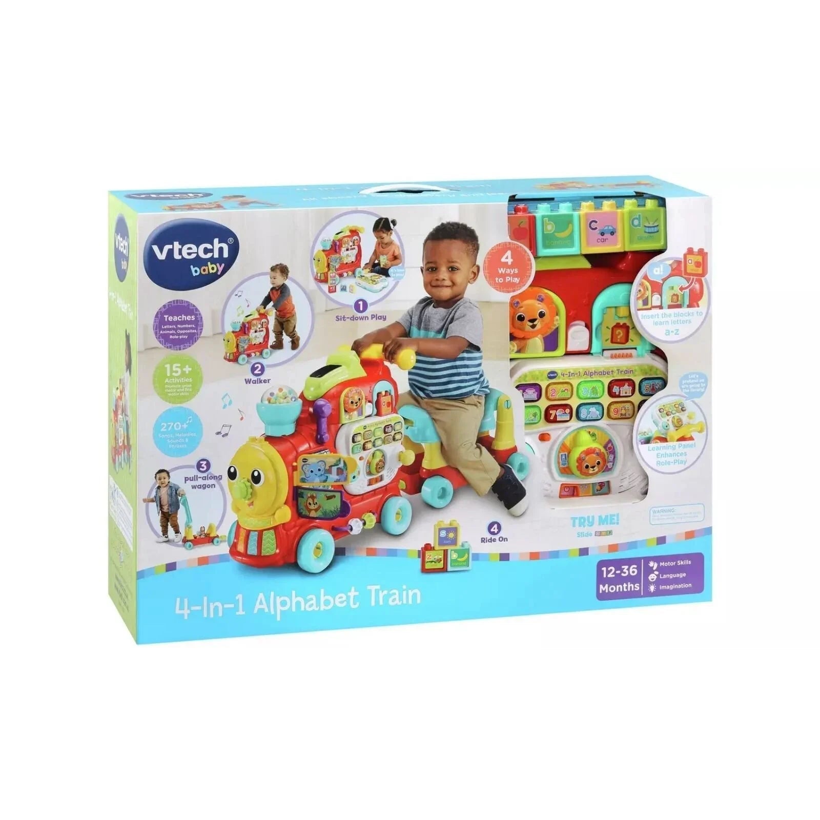 VTech 4 - in - 1 Alphabet Train - mezetto ebebek ebebek