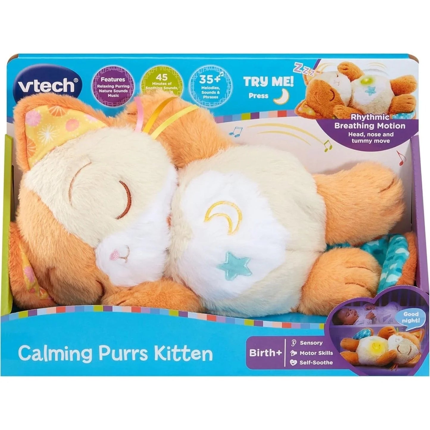 VTech Calming Purrs Kitten - mezetto ebebek ebebek