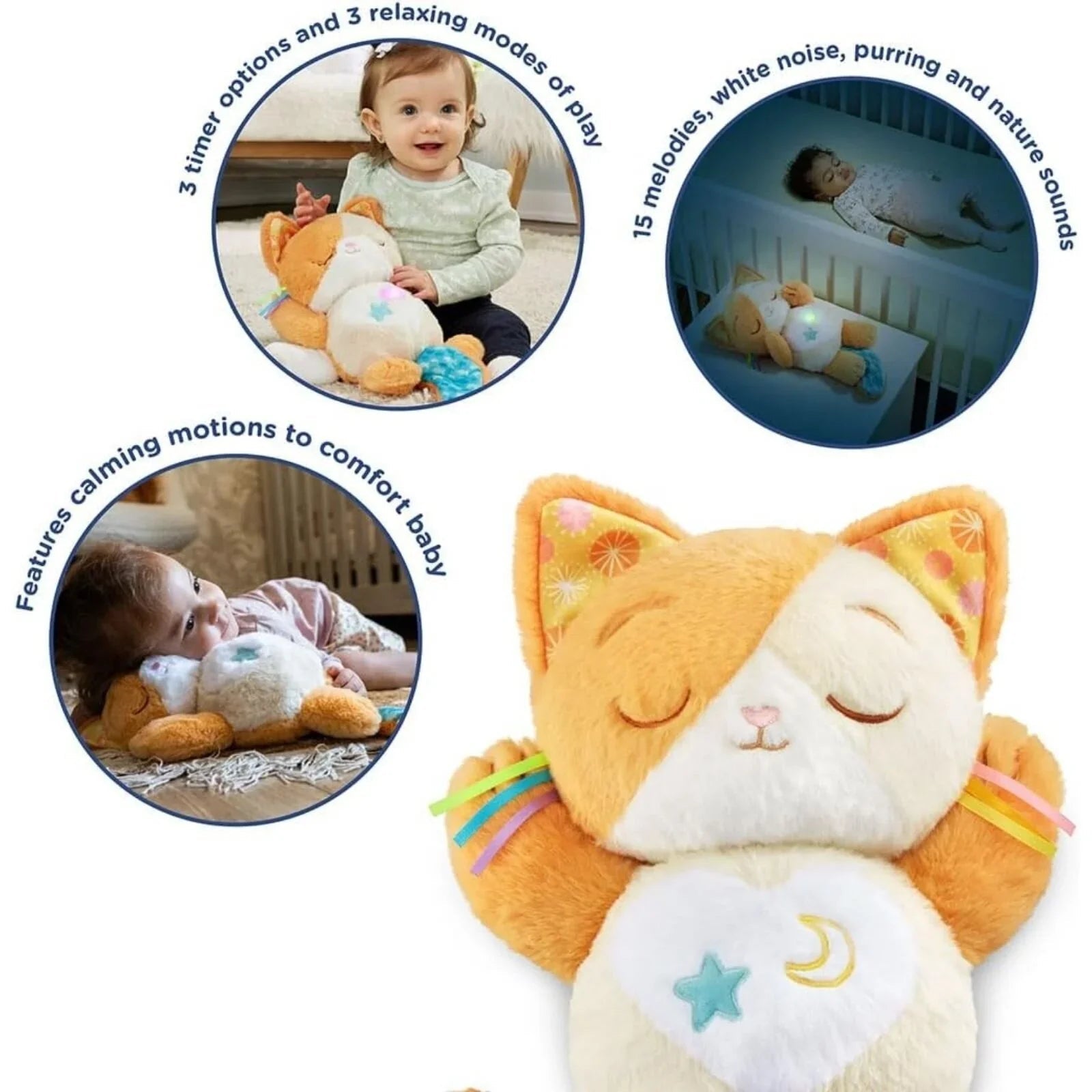 VTech Calming Purrs Kitten - mezetto ebebek ebebek