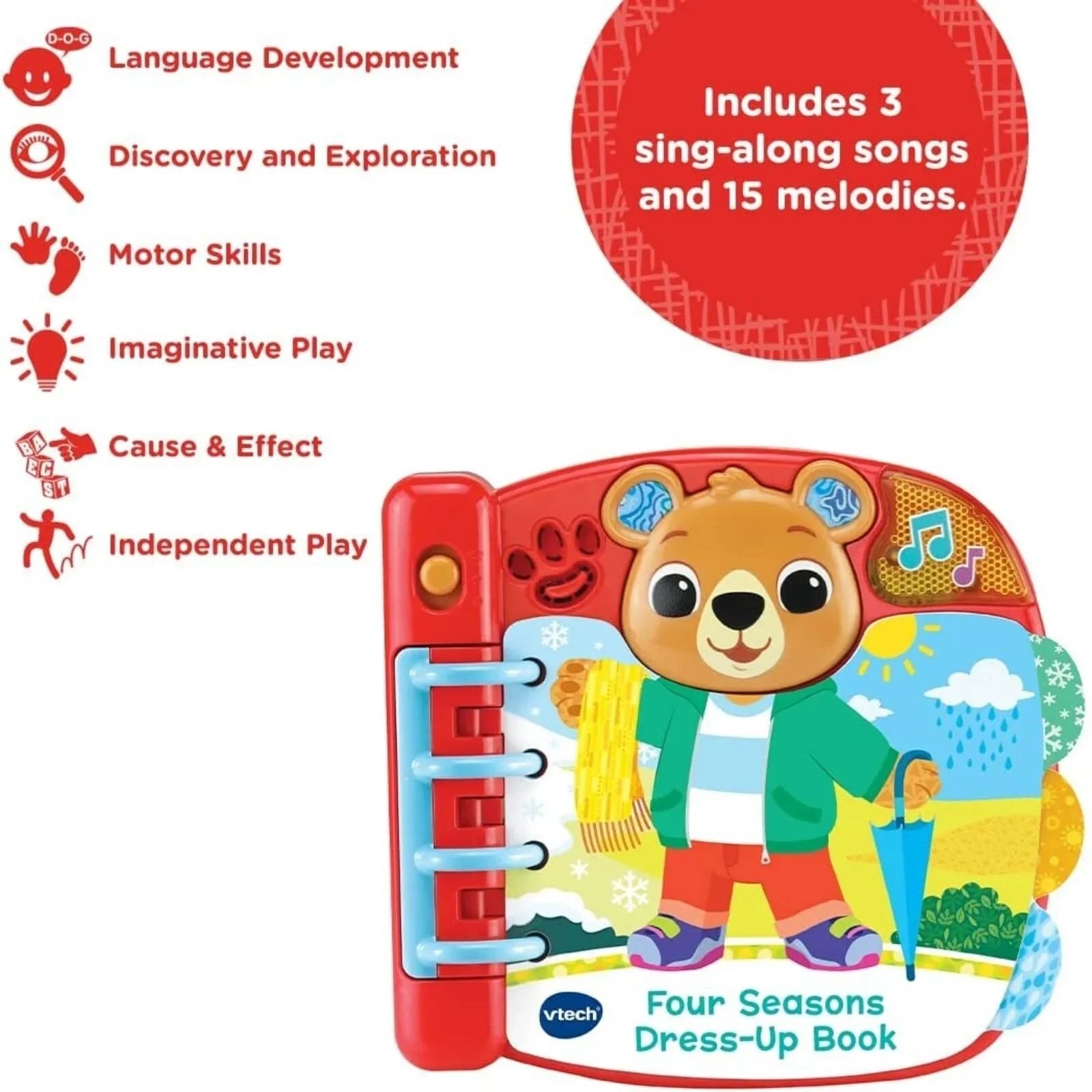 VTech Four Seasons Dress - Up Book - mezetto ebebek ebebek