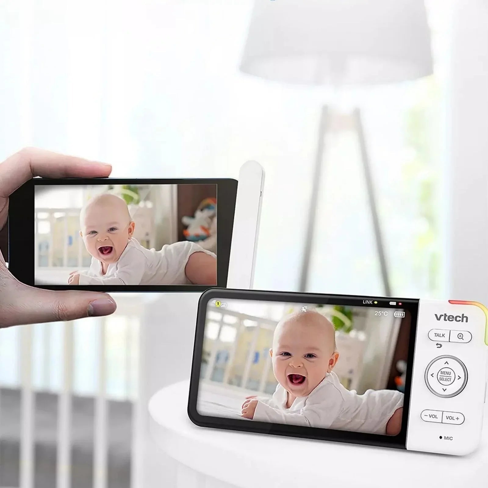 VTech RM5755HD 5" Smart Wi - Fi 1080p Video Baby Monitor - mezetto ebebek ebebek