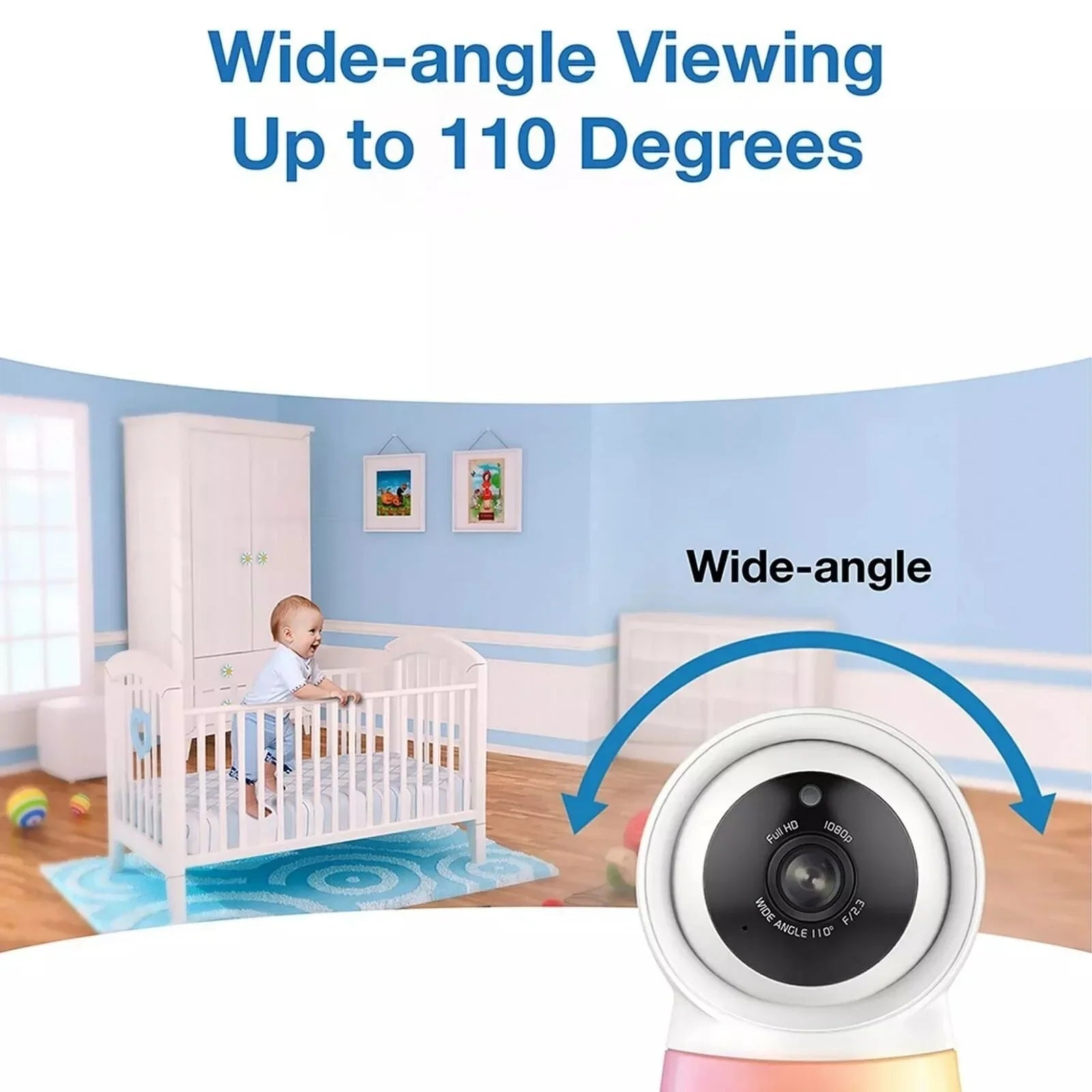 VTech RM5755HD 5" Smart Wi - Fi 1080p Video Baby Monitor - mezetto ebebek ebebek