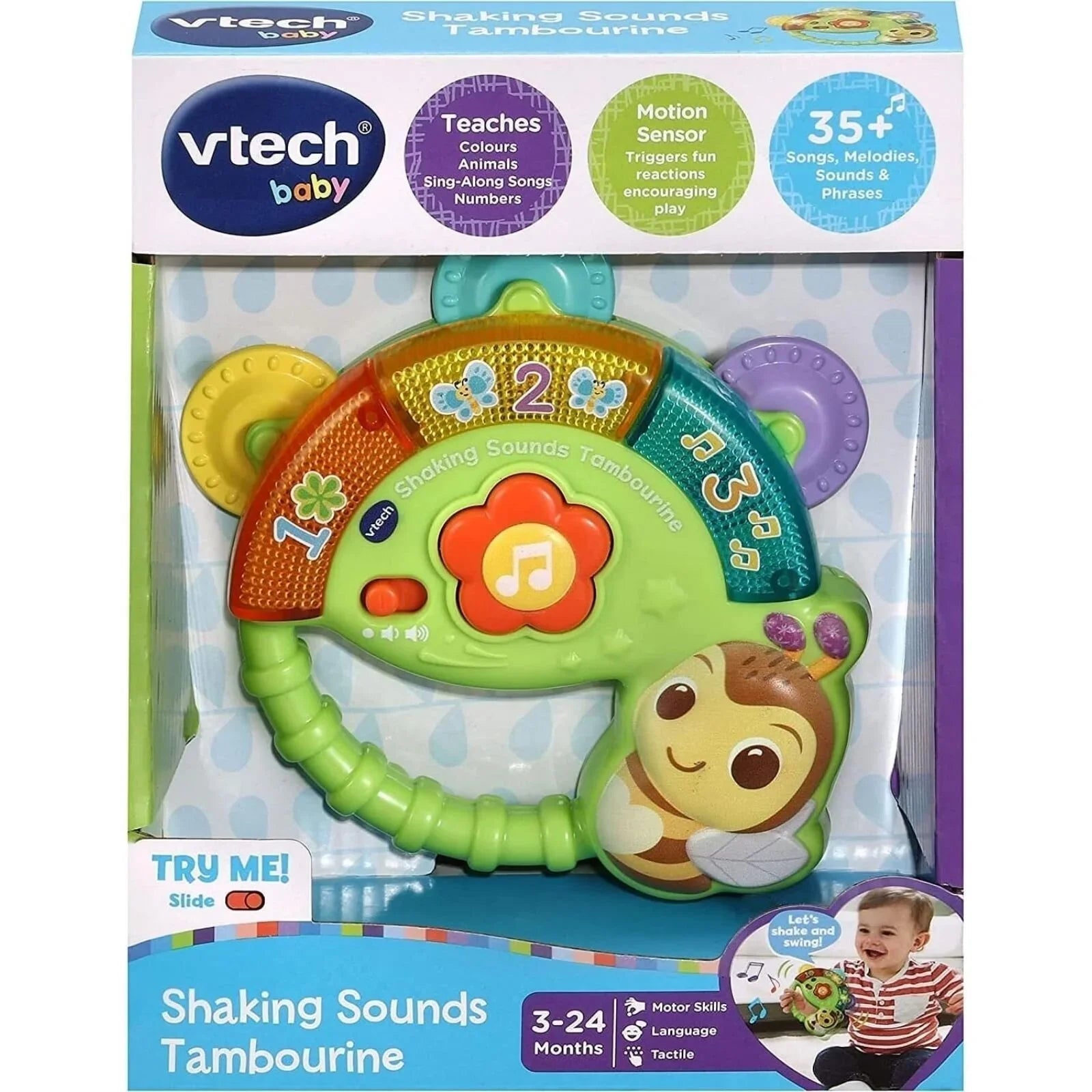 VTech Shaking Sounds Tambourine - mezetto ebebek ebebek