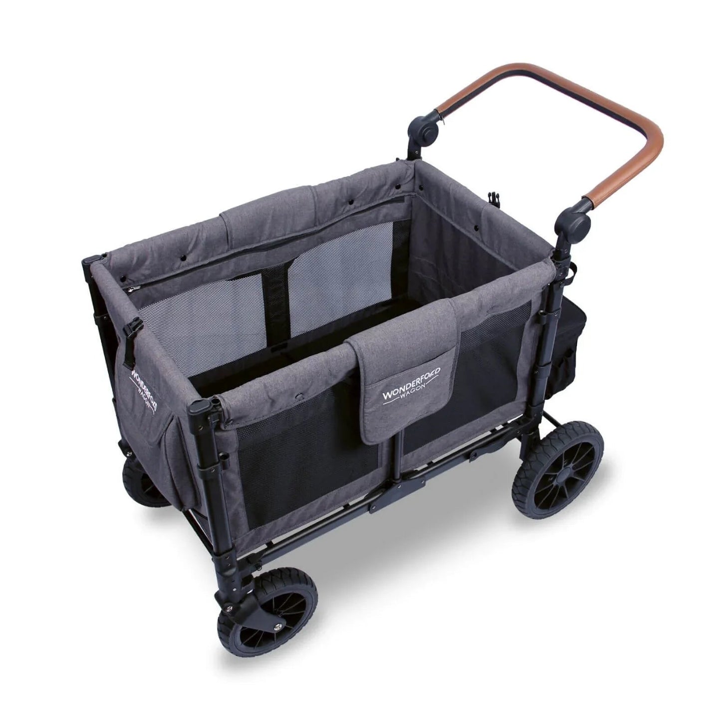 W4 Luxe Quad Stroller Wagon - Charcoal Grey - mezetto ebebek ebebek
