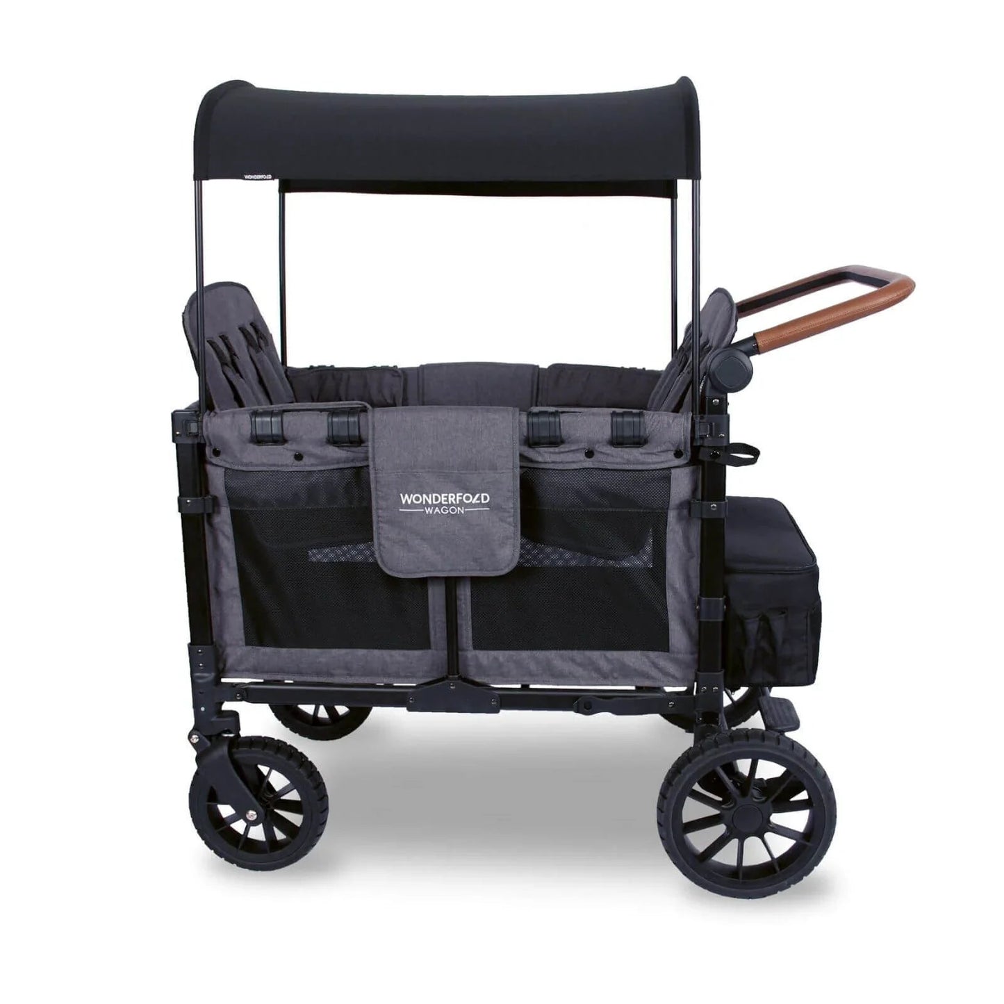 W4 Luxe Quad Stroller Wagon - Charcoal Grey - mezetto ebebek ebebek
