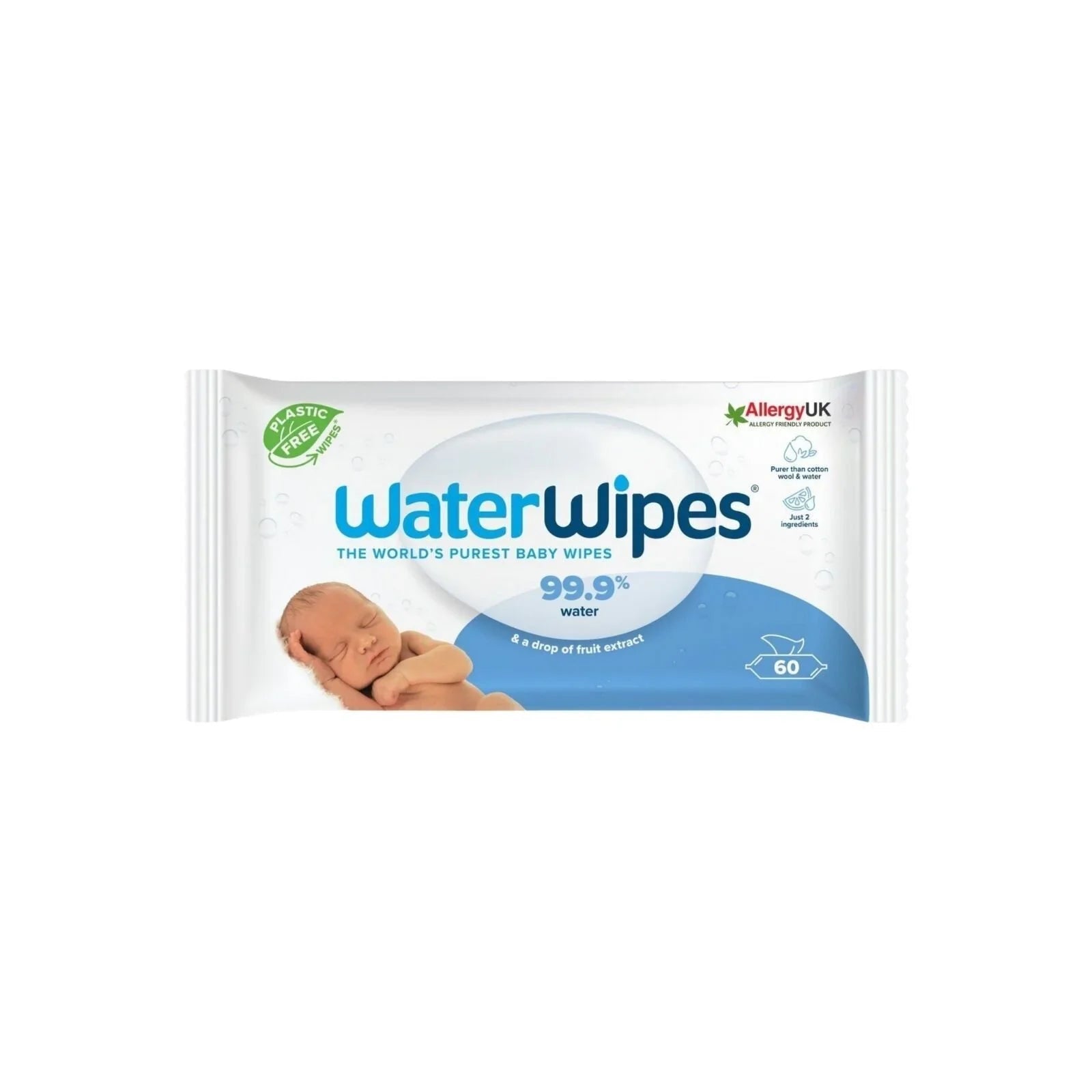 Water Wipes Sensitive Baby Wipes 60 pcs - mezetto ebebek ebebek