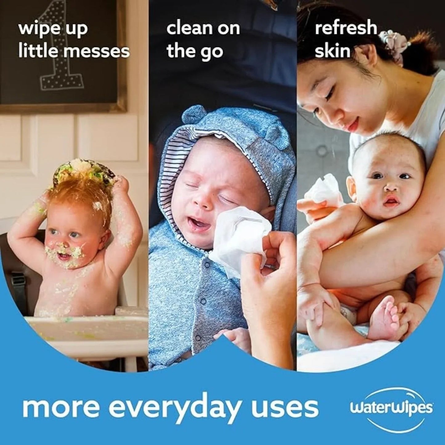 Water Wipes Sensitive Baby Wipes 60 pcs - mezetto ebebek ebebek
