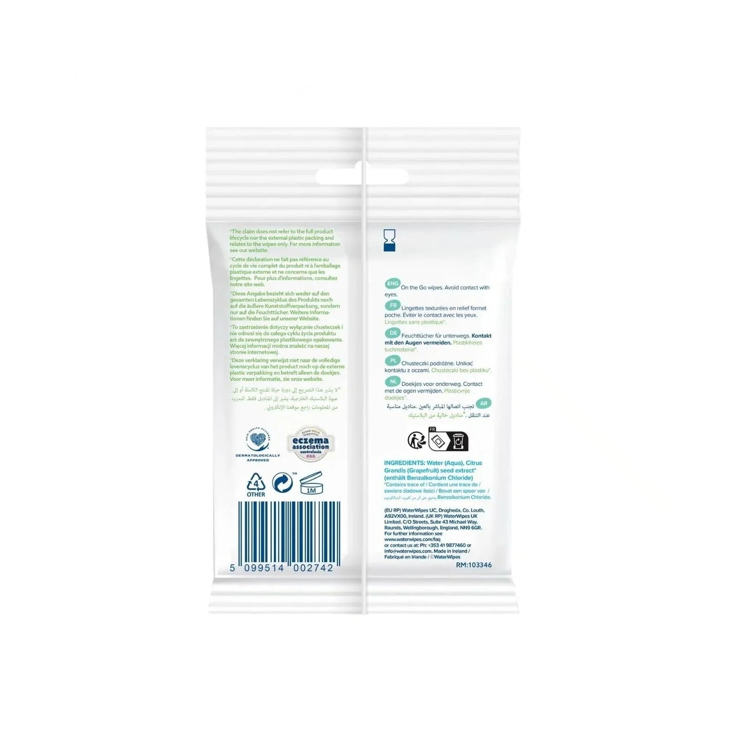 WaterWipes On the Go Wipes 10 pcs - mezetto ebebek ebebek