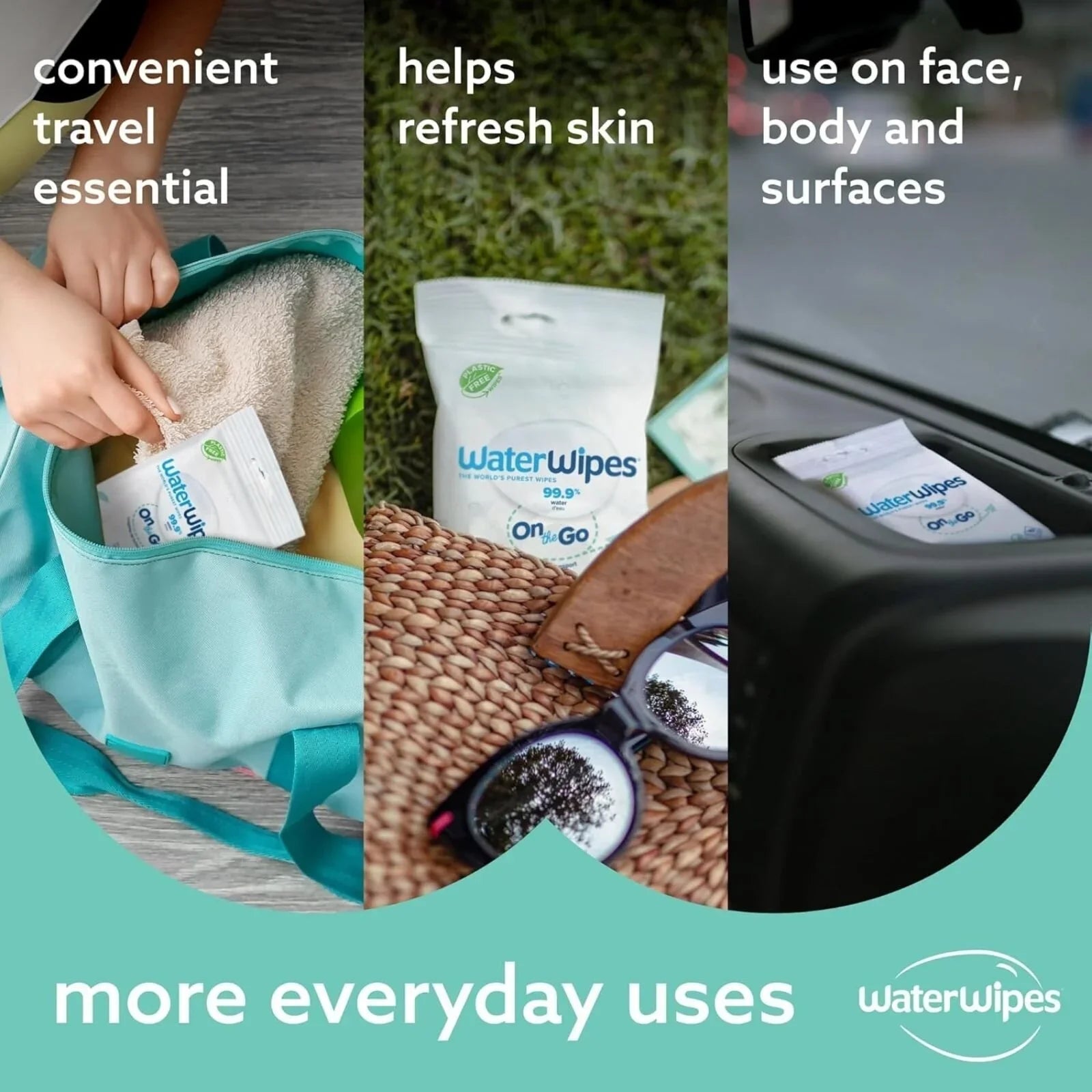 WaterWipes On the Go Wipes 10 pcs - mezetto ebebek ebebek