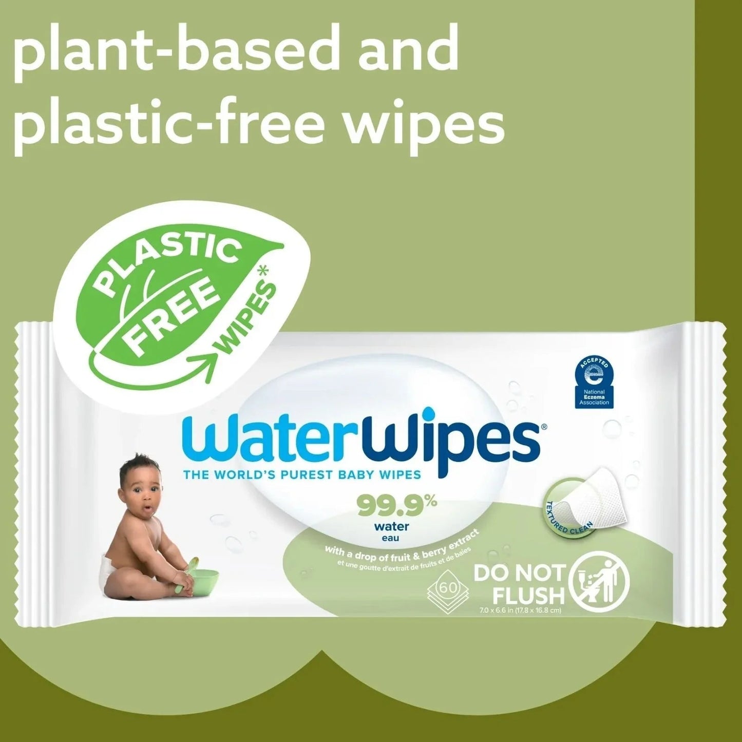 WaterWipes Textured Baby Wipes 60 pcs - mezetto ebebek ebebek