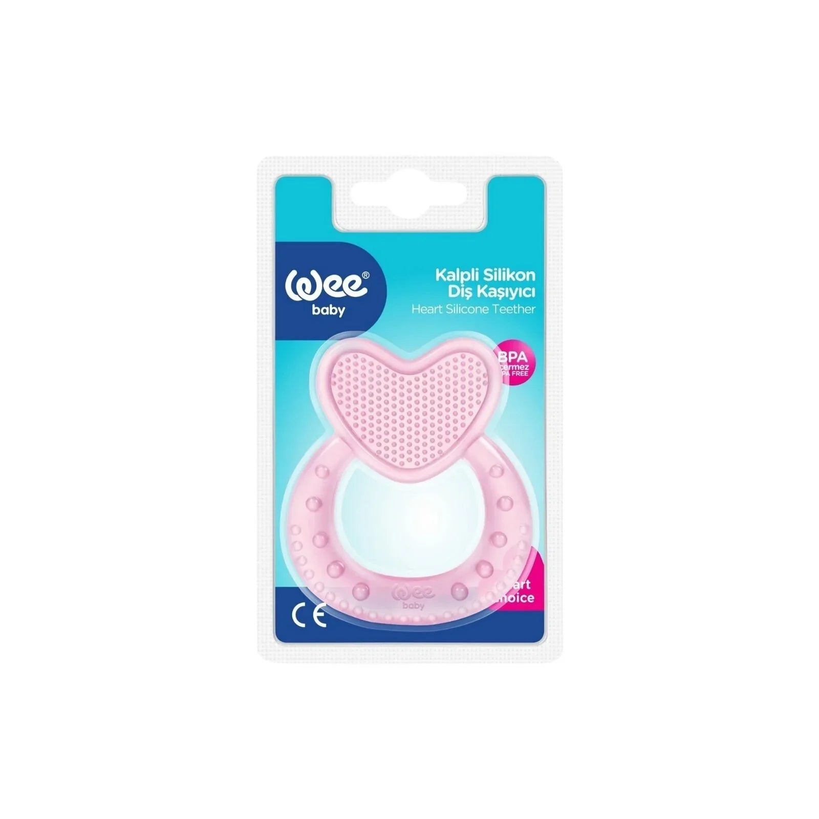 Wee Baby Heart Silicon Teether - mezetto ebebek ebebek